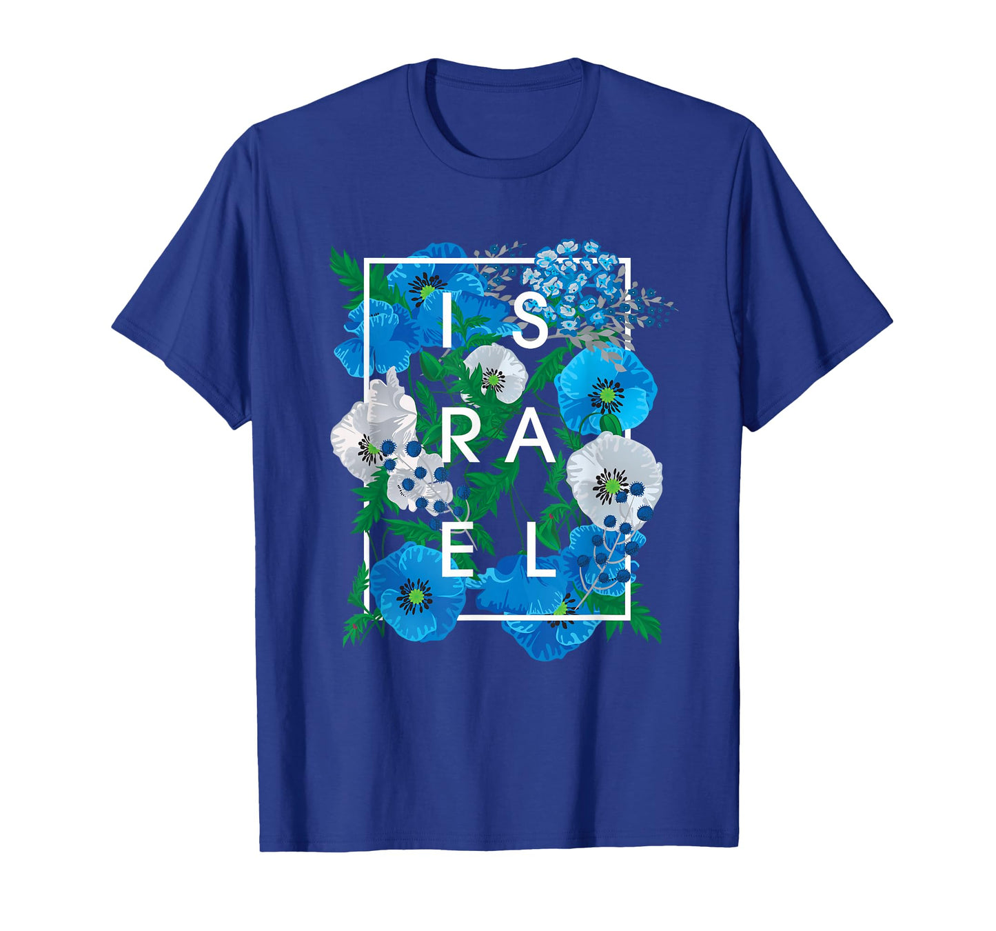 Flowers of Israel Word Art - Israeli Pride T-Shirt