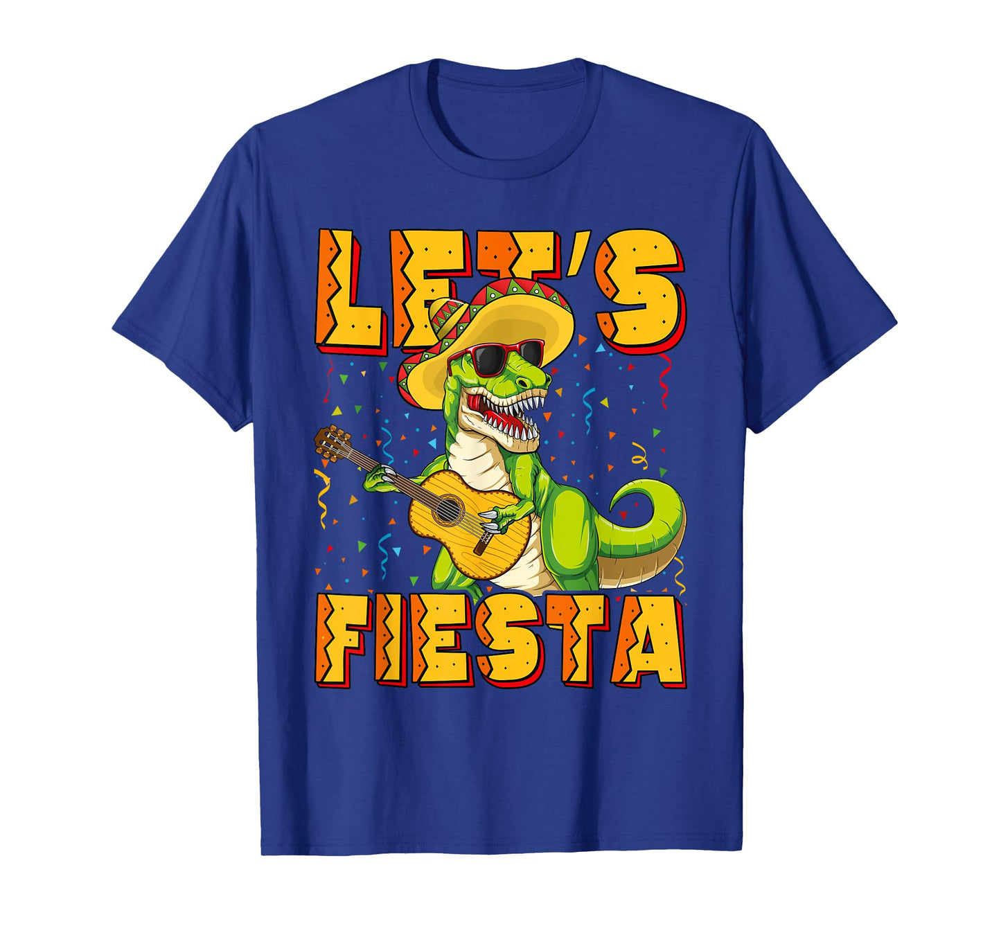 T Rex Cinco de Mayo Shirt Kids Boys Dinosaur Let's Fiesta T-Shirt
