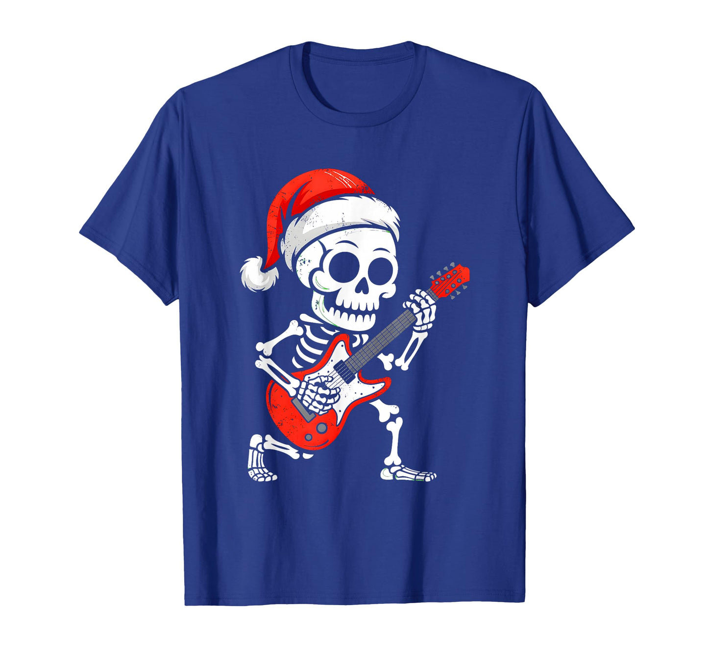 Skeleten Playing Guitar Rock Funny Halloween Costume Boys T-Shirt