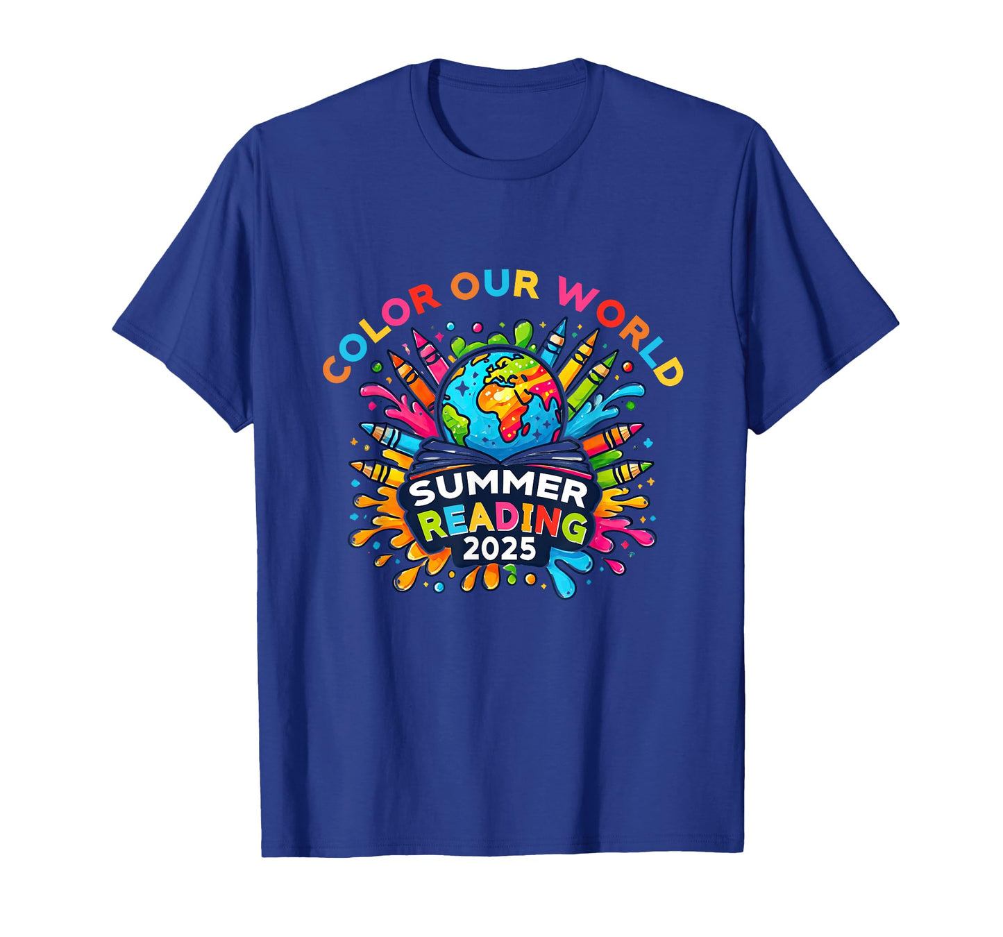 Color Our World Summer Reading 2025 Creativity Enthusiast T-Shirt
