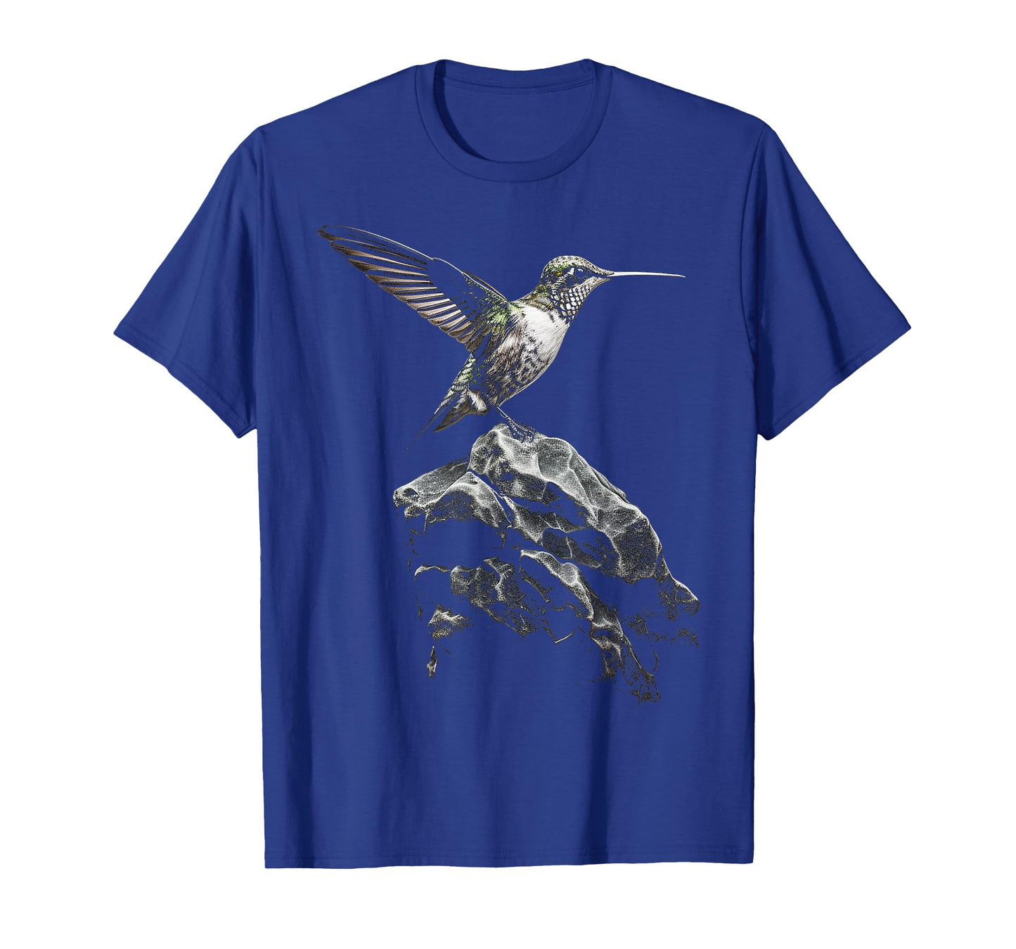 Hummingbird Art Stones Animal Portrait Bird Hummindgbird T-Shirt