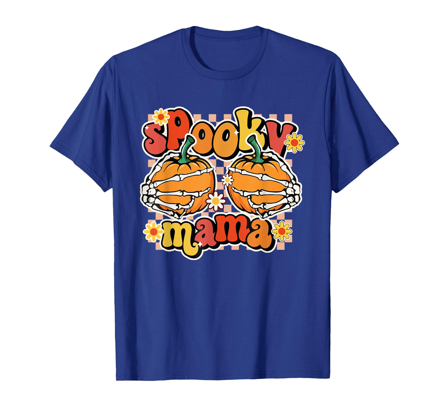 Spooky Mama Pumpkin Halloween T-Shirt