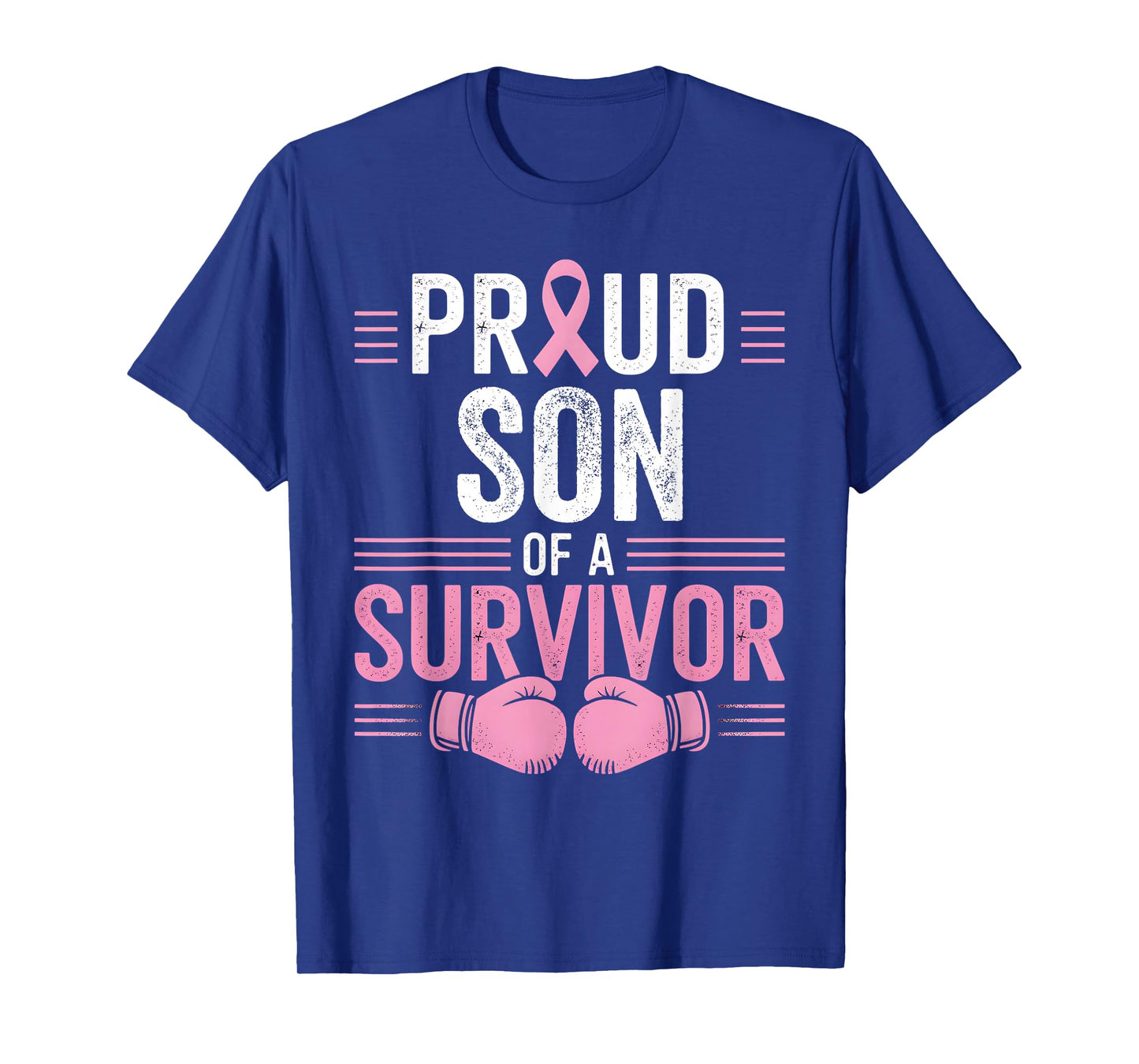 Proud Son of a Survivor Breast Cancer Awareness Family T-Shirt