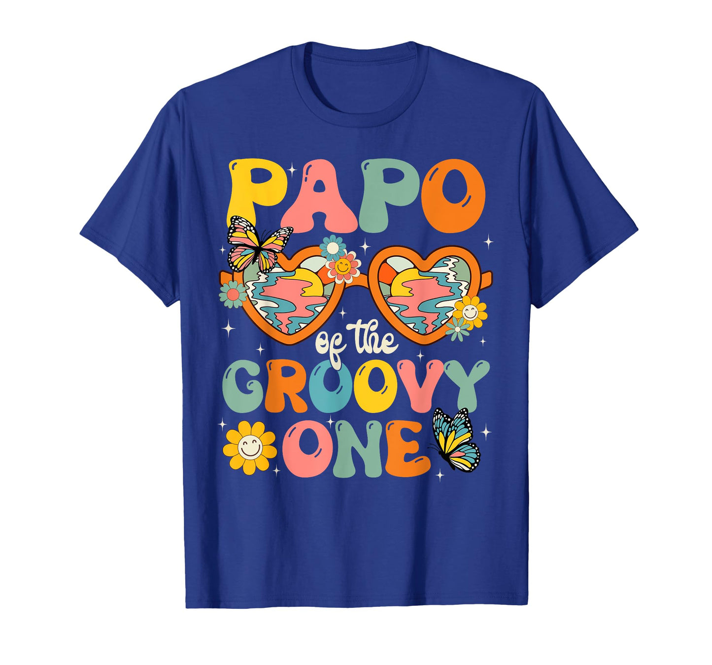 Papo of the Groovy One Glasses Birthday Party T-Shirt