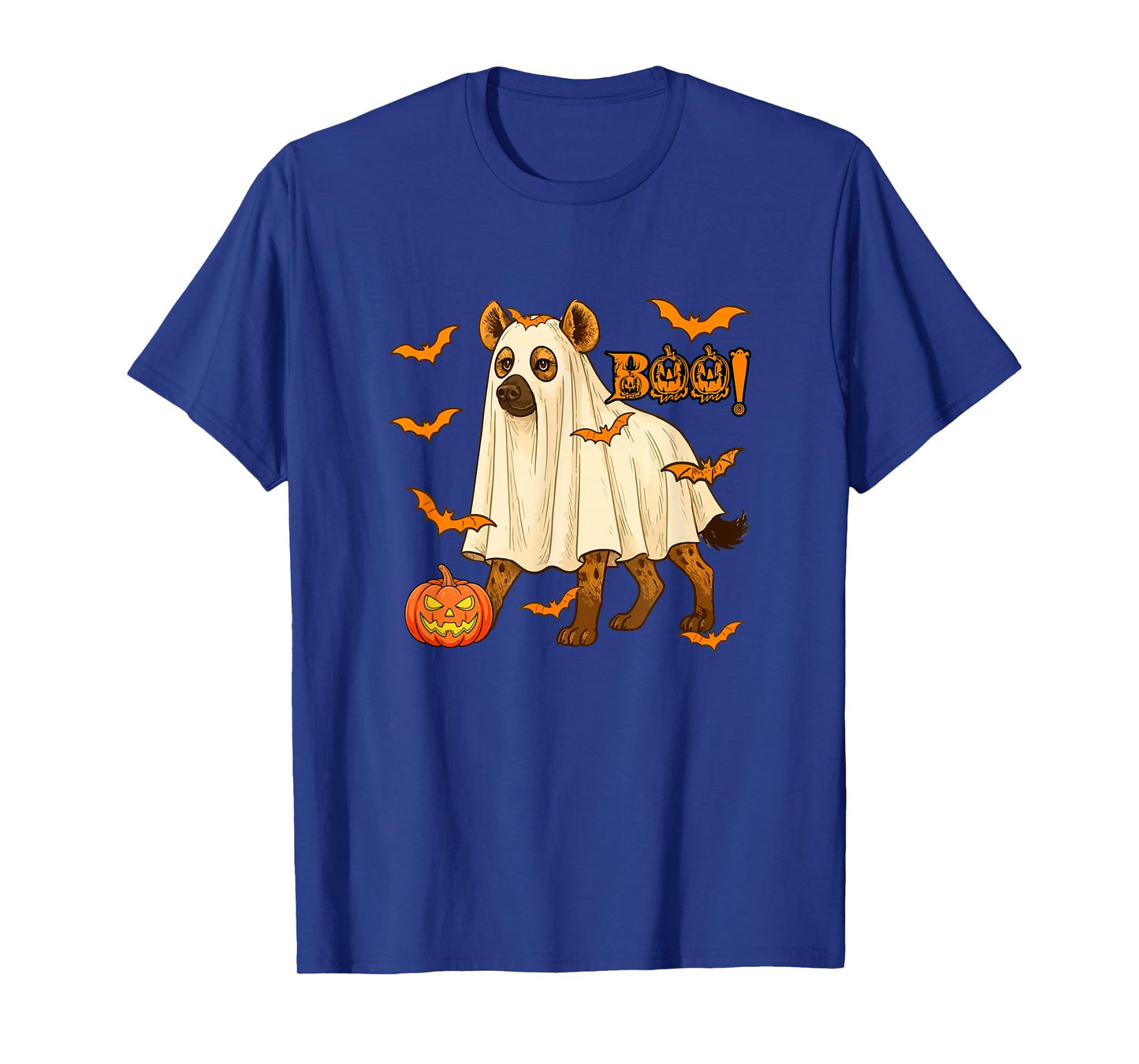Boo Halloween Hyena Cosplay Ghost Costume Animal Lover T-Shirt