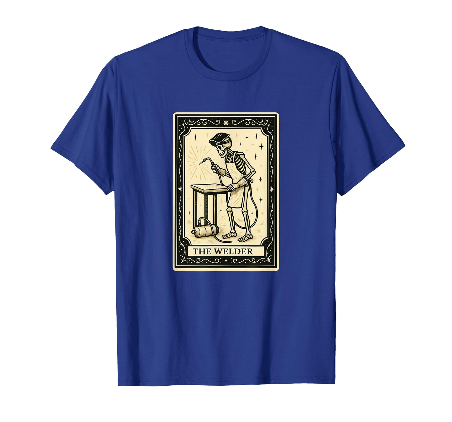 Welder Weld Welding Tarot Card - Halloween Spooky Gothic T-Shirt