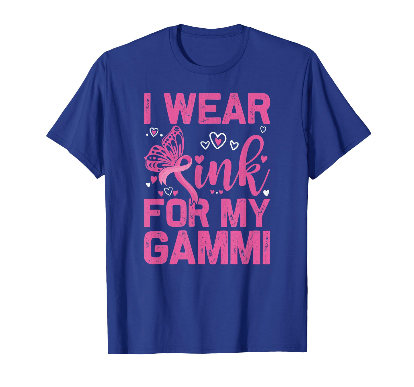 I Wear Pink For My Gammi October Breast Cancer Awareness Day T-Shirt