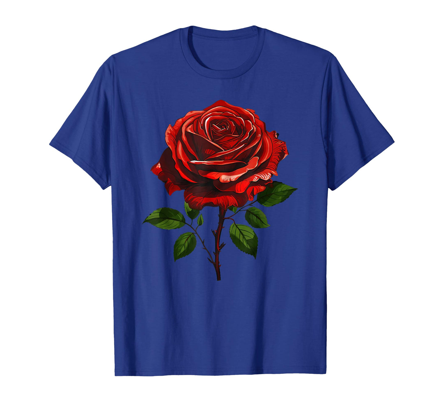 Single Red Rose Flower T-Shirt