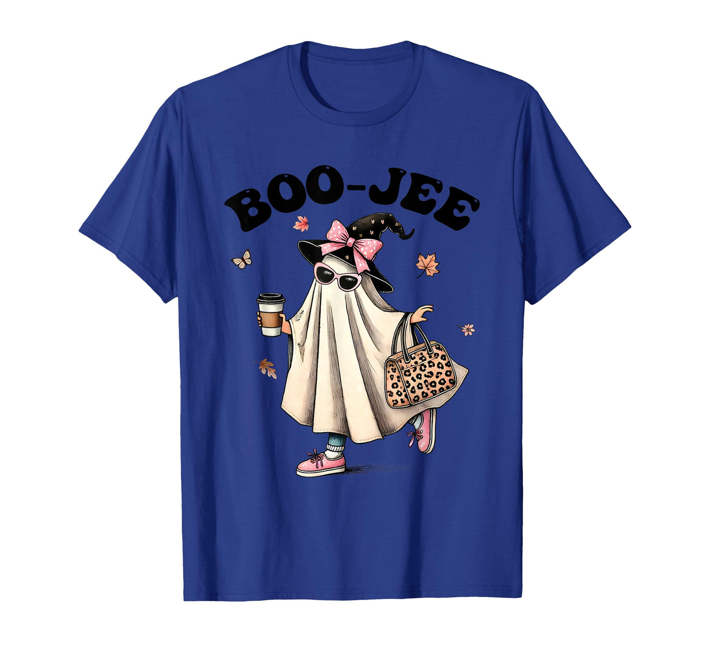 Cute Ghost Boujee Boo-JEE Funny Halloween Spooky Season T-Shirt