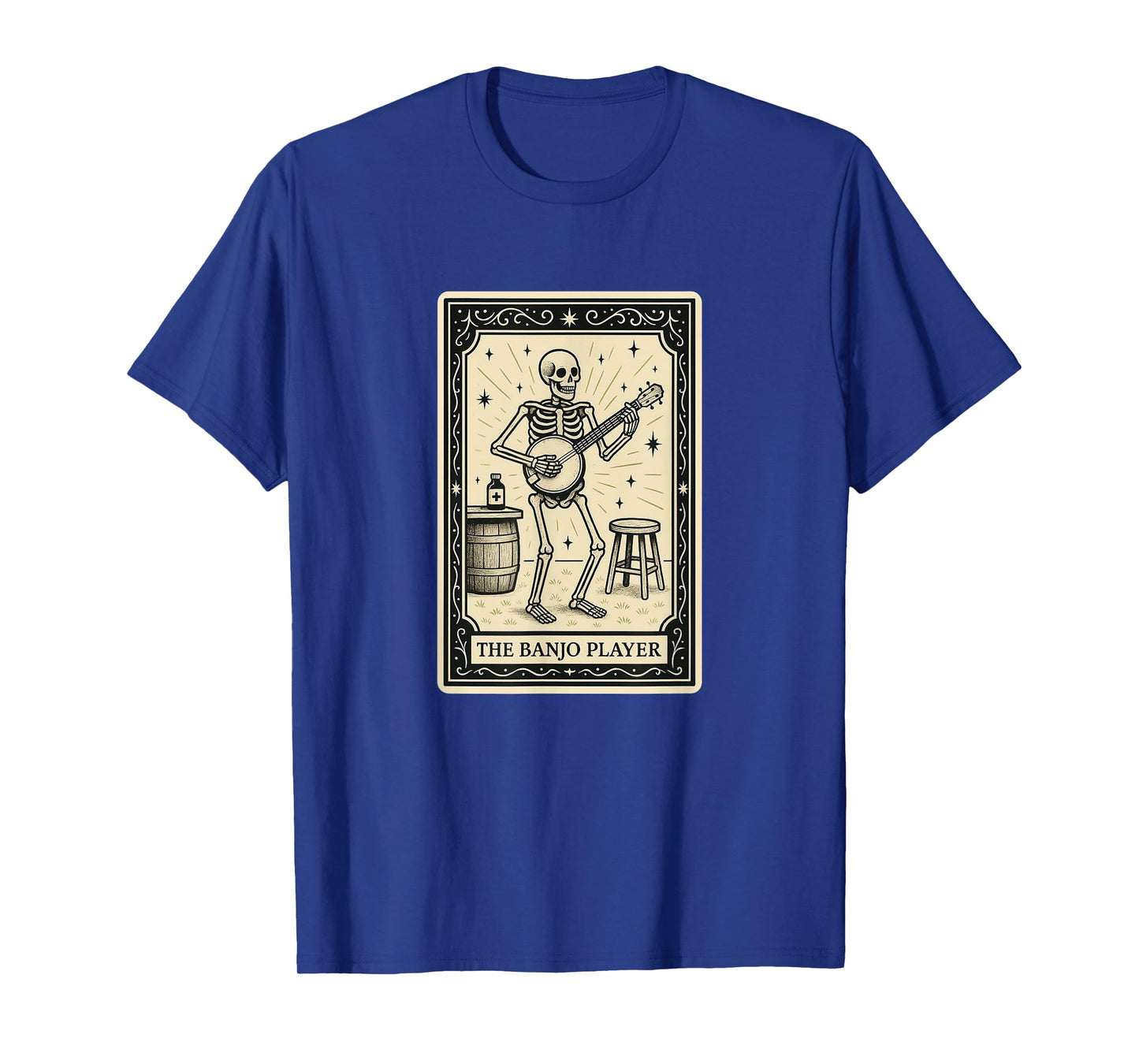 Banjo Player Tarot Card - Halloween Spooky Gothic Bluegrass T-Shirt