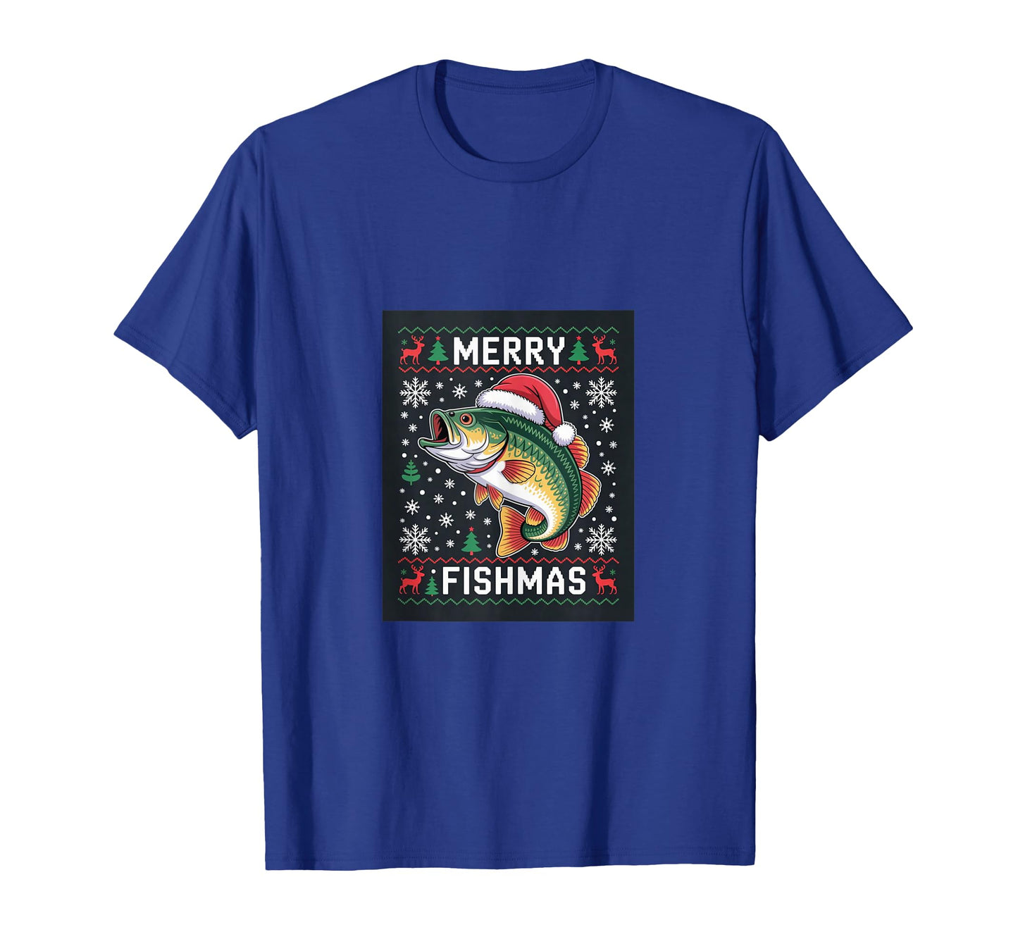 Merry Fishmas Bass β Funny Christmas Fishing Tank Top