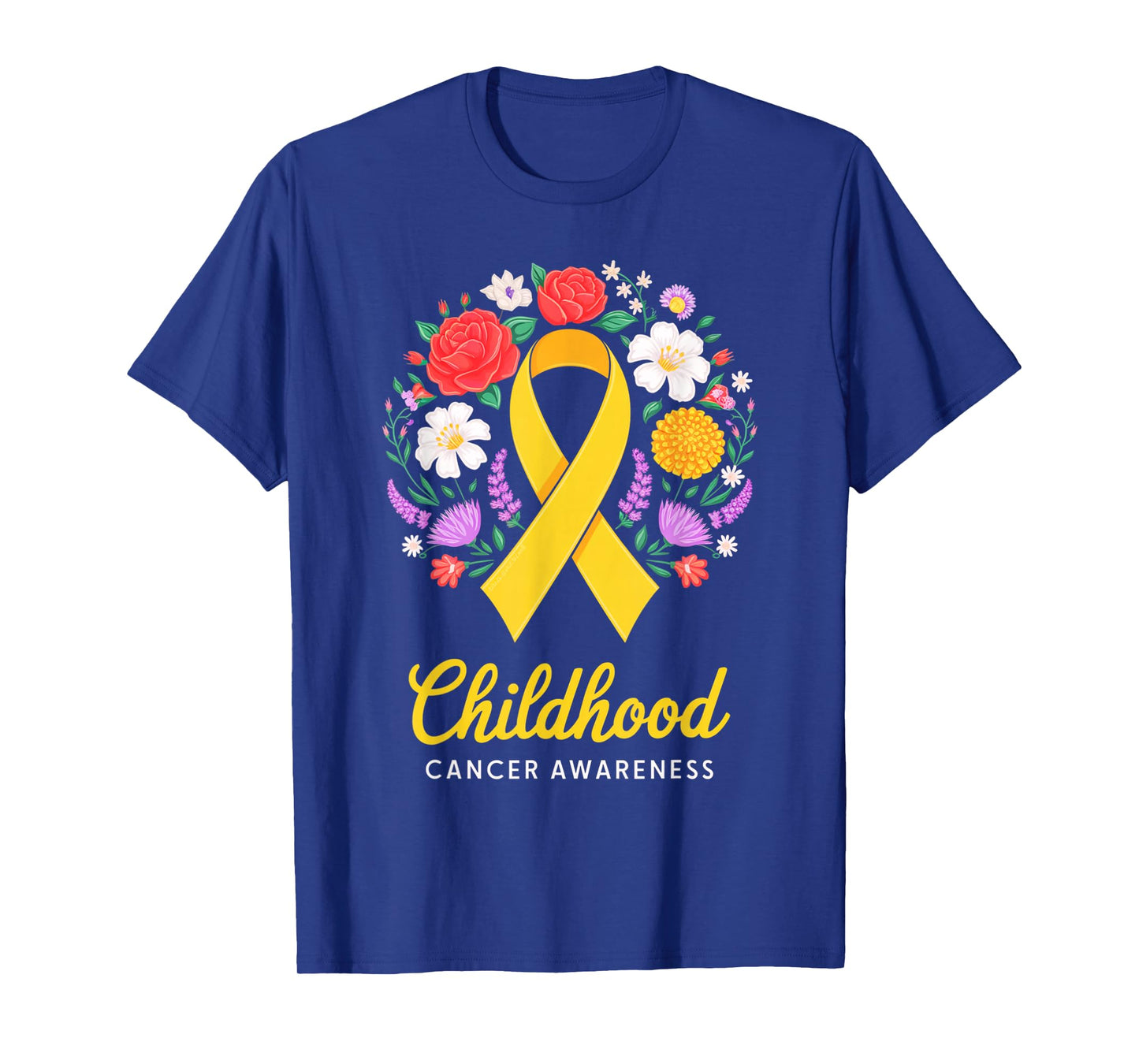 We Fight Together Yellow Ribbon Childhood Cancer Awareness T-Shirt