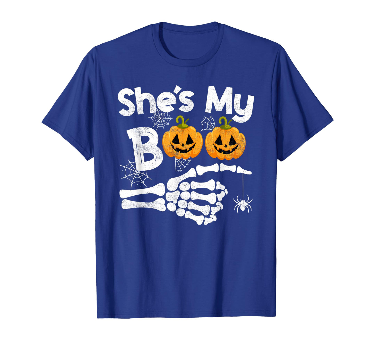 Sheβs My Boo Funny Skeleton Couple Matching Halloween T-Shirt