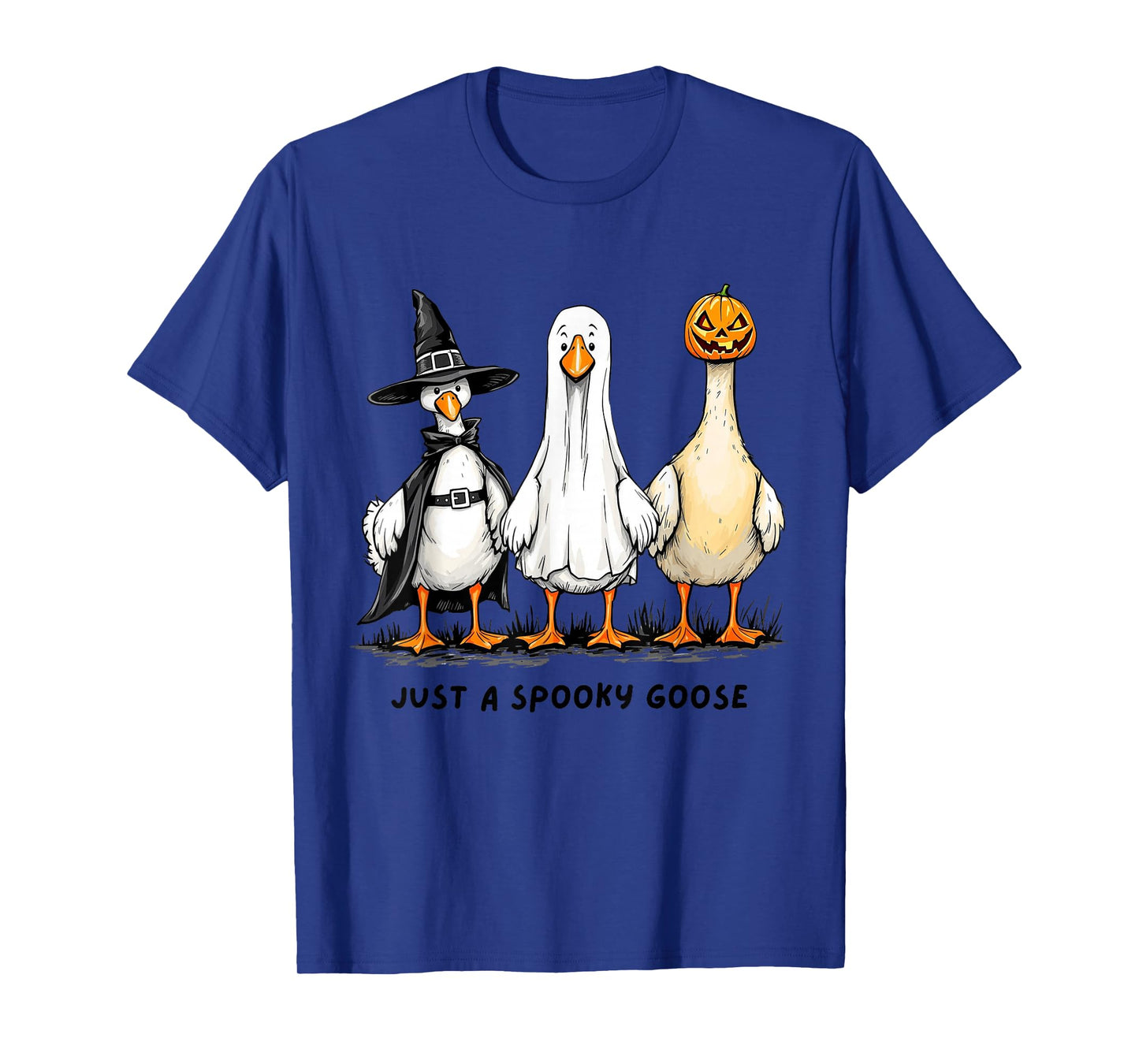 Just A Spooky Goose Halloween Silly Funny tee T-Shirt