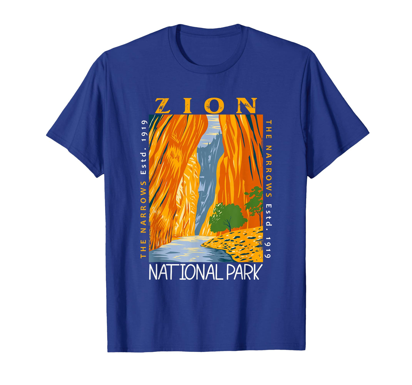 Zion National Park Utah Vintage The Narrows Vintage T-Shirt