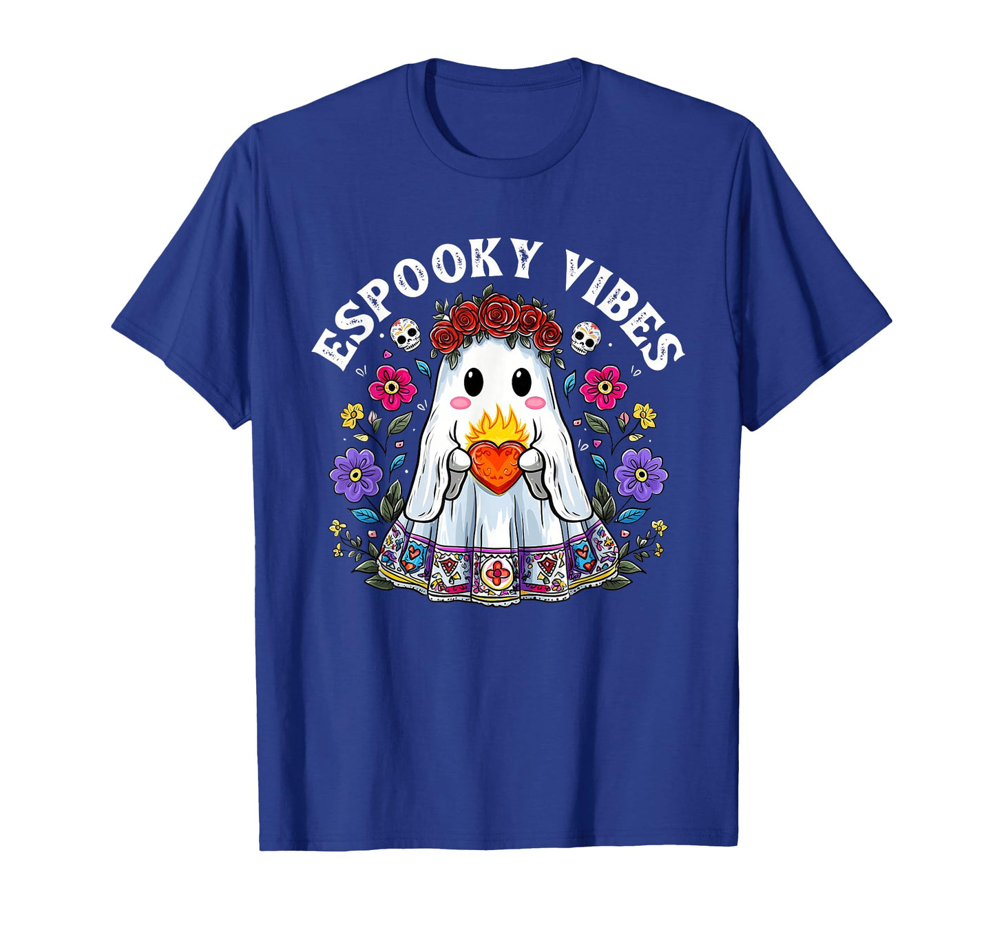 Espooky Vibes Maestra Halloween Spanish Mexican Teacher T-Shirt