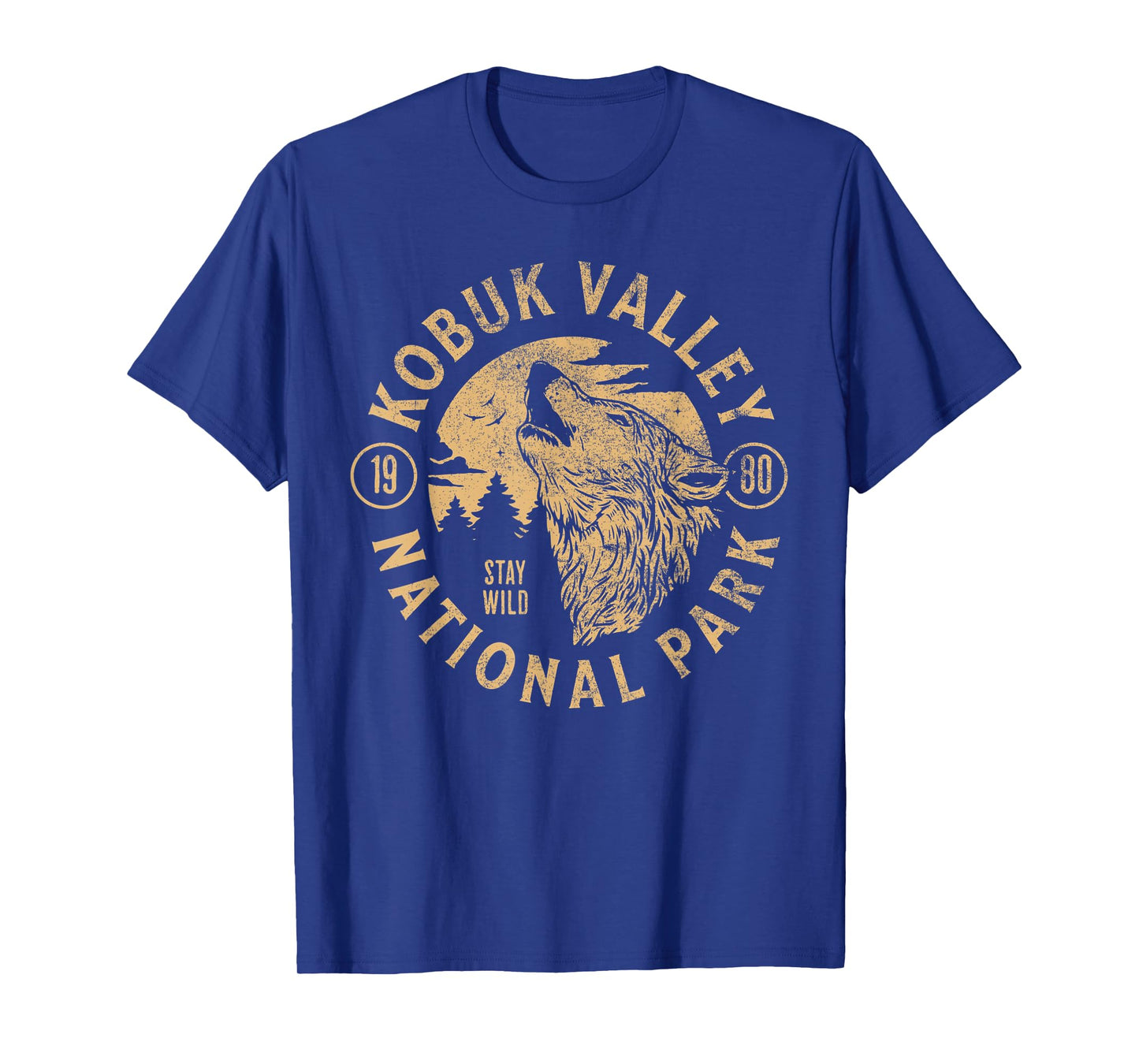 Kobuk Valley Alaska Wolf Nature Hike Outdoors Vintage T-Shirt