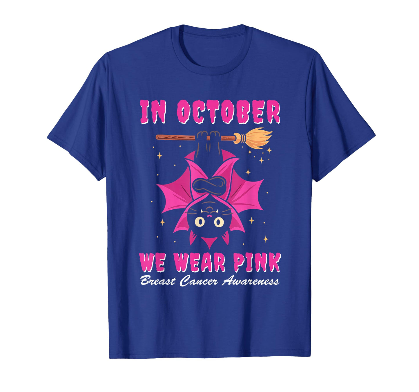 In October We Wear Pink Shirt Breast Cancer Halloween T-Shirt