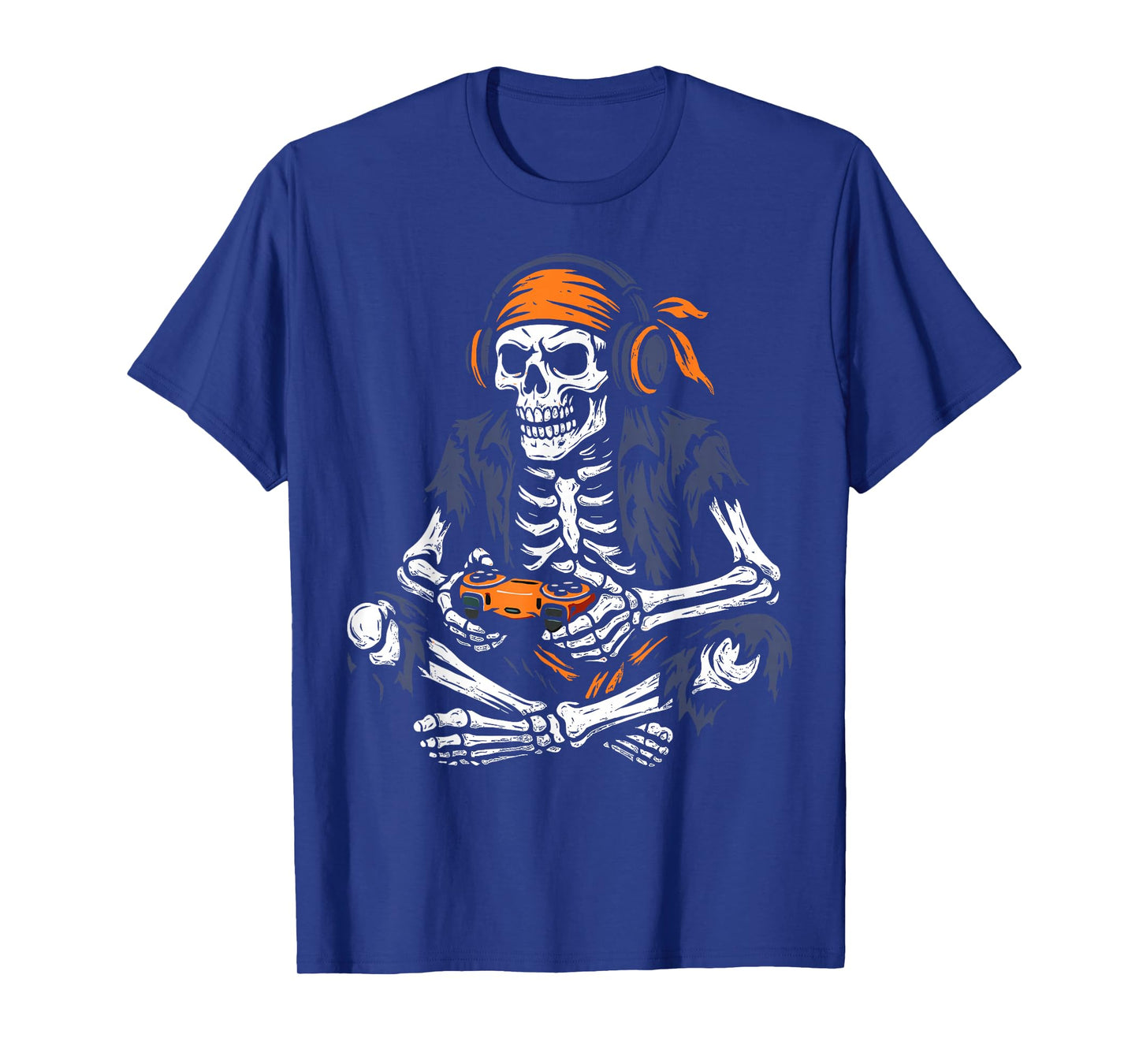 Halloween Pirate Skeleton Gamer Video Gaming Boys Men Kids T-Shirt