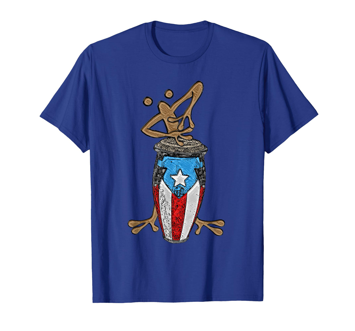 Coqui Taino Conga Boricua Puerto Rican Flag Gift T-Shirt