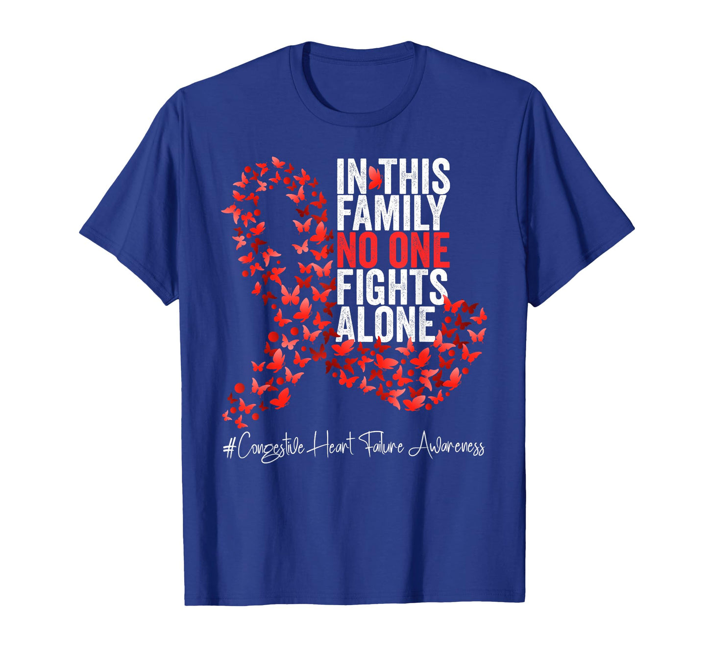 Congestive Heart Failure Awareness Month Red Ribbon T-Shirt