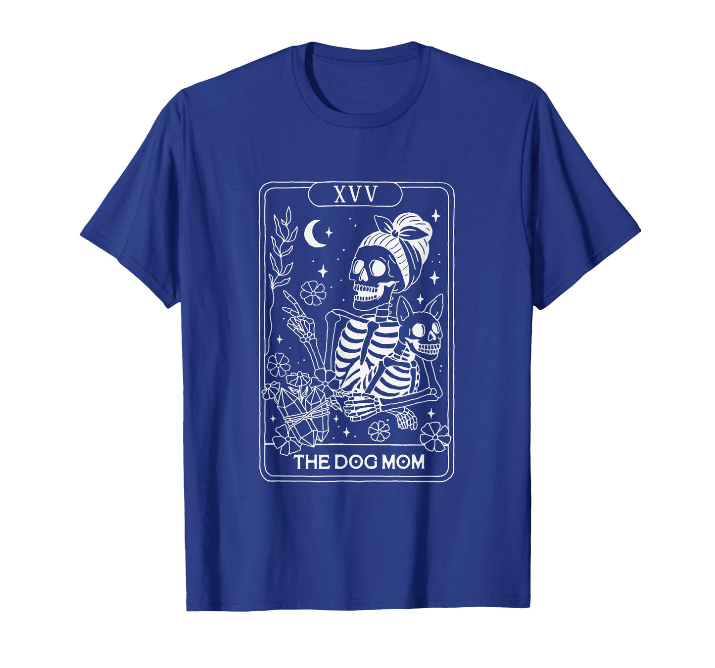 Skeleton Tarot The Dog Mom Gothic Witch T-Shirt
