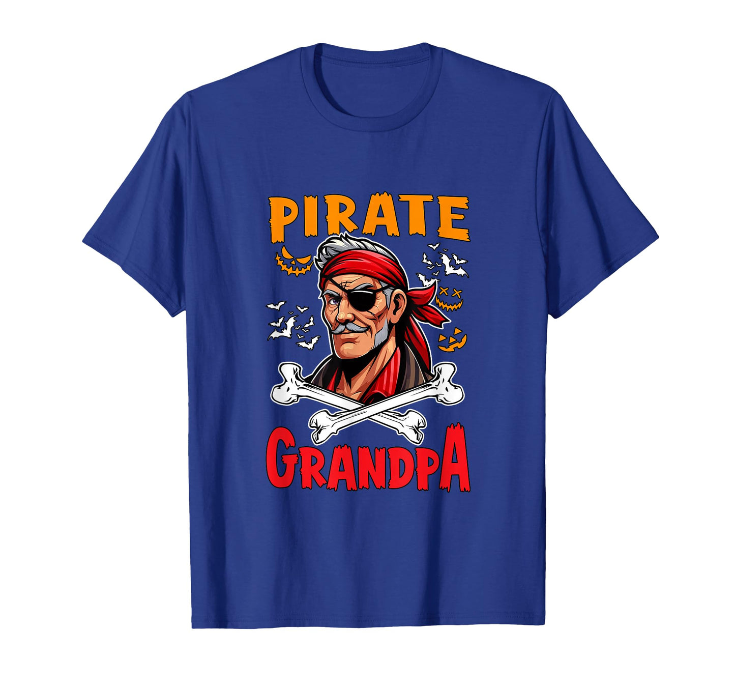 Pirate Grandpa Halloween Pirate Lover Funny Men Family Group T-Shirt