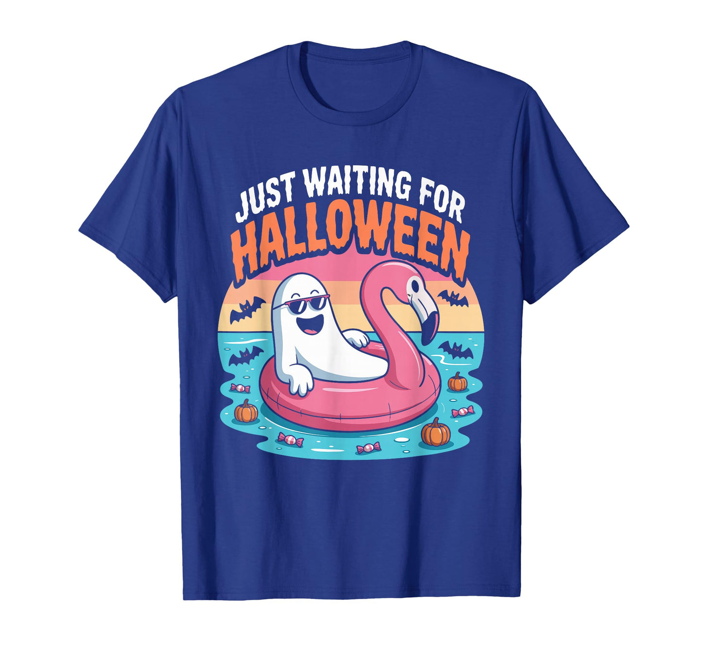 Spooky Summer Boo Ghost Just Waiting for Halloween T-Shirt
