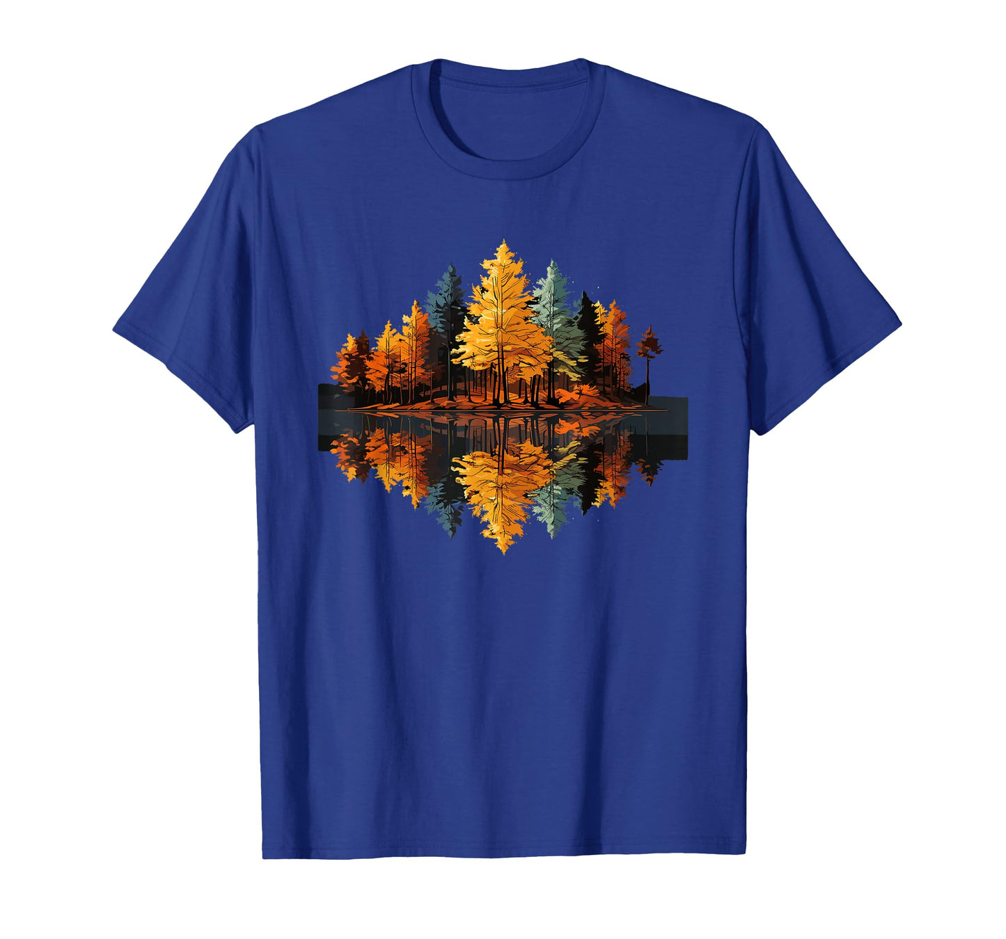 Nature Reflection Forest Trees Outdoor Wildlife T-Shirt