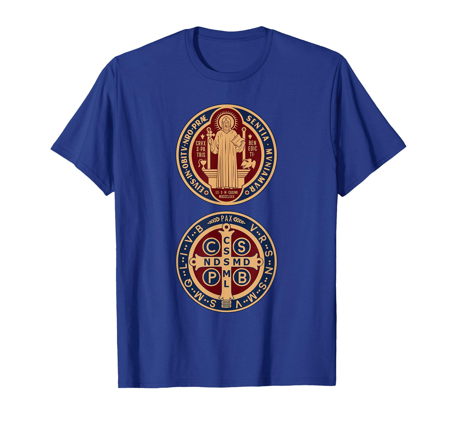 Saint Benedict Sacramental Medal Catholic T-Shirt