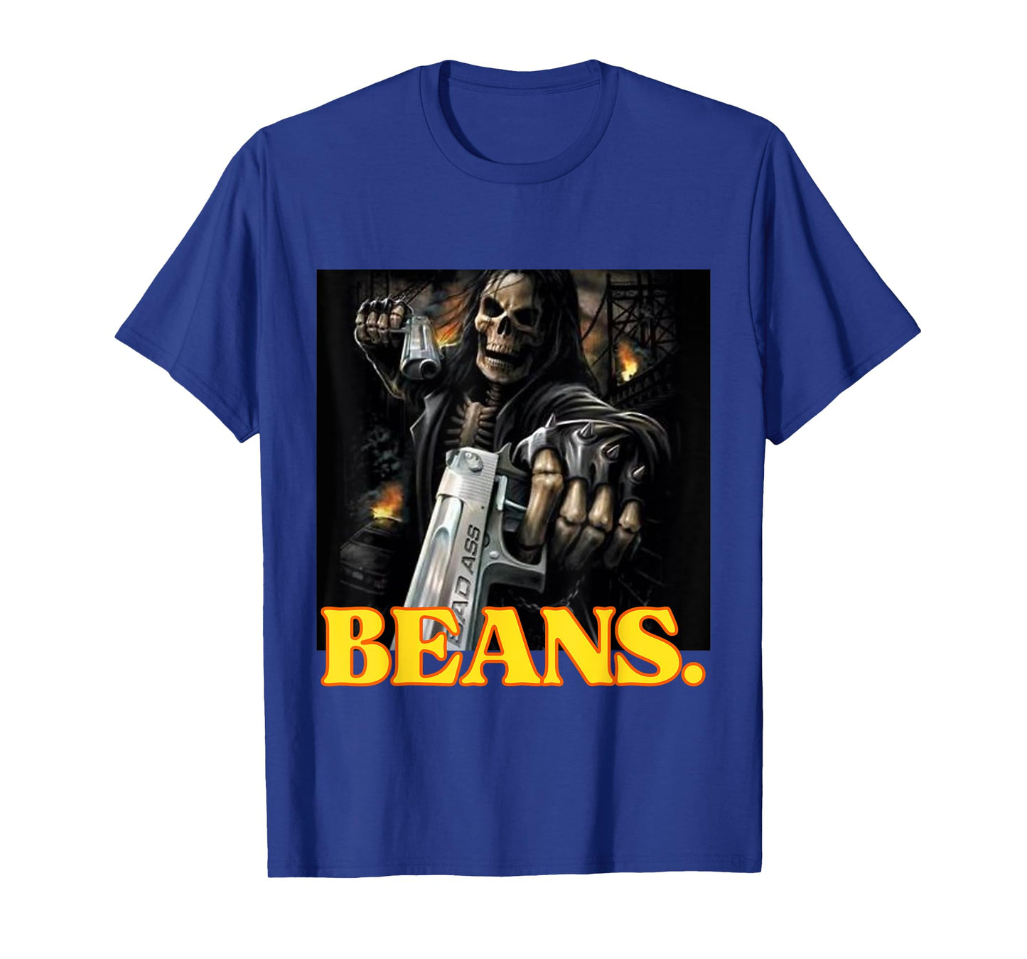 Beans Enjoyer Funny Cringe Hard Skeleton Meme T-Shirt