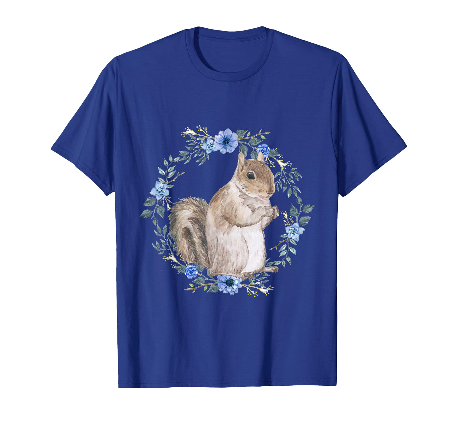Flower Circle Squirrel T-Shirt