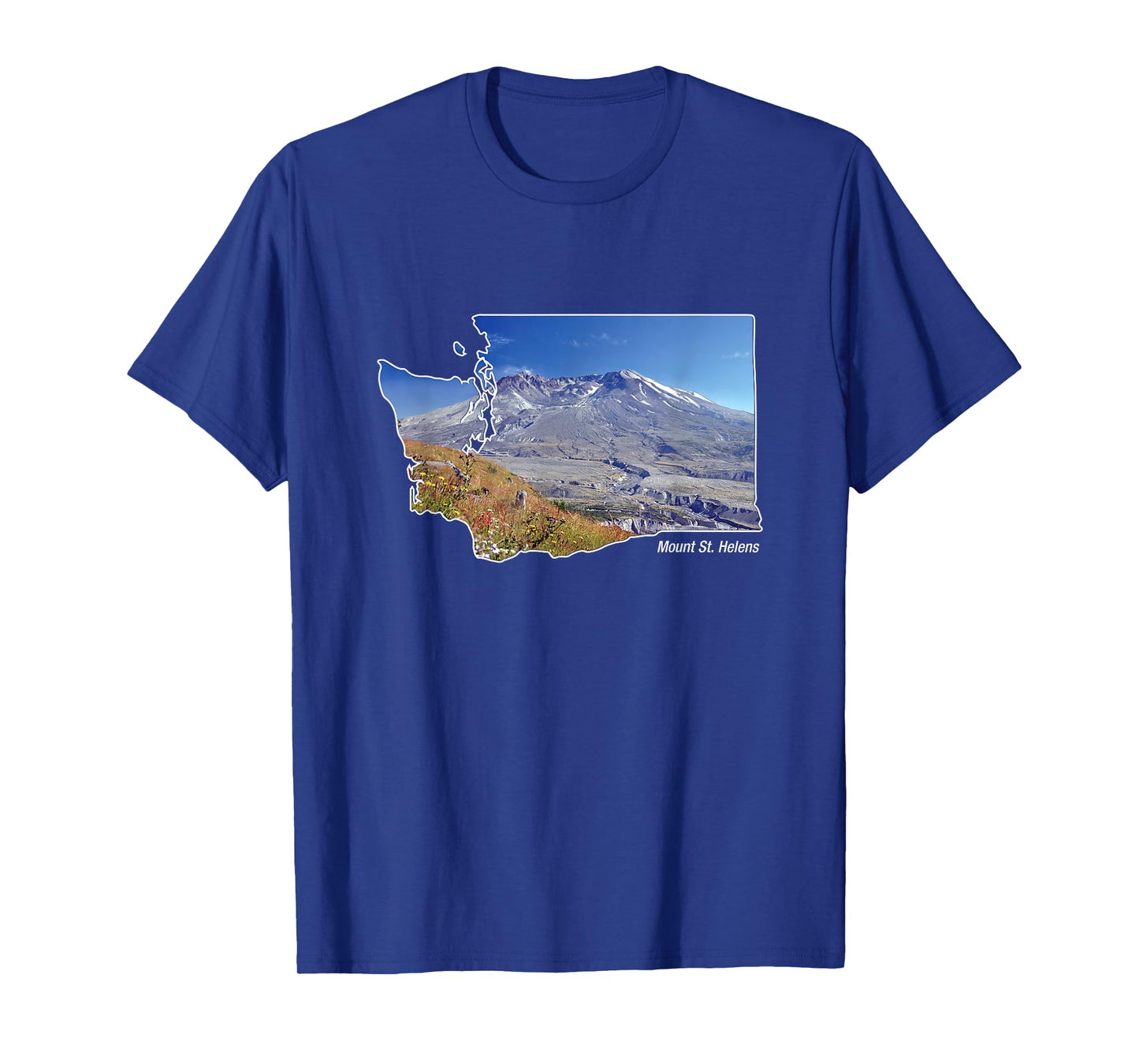 Mount St. Helens Map ~ Washington Volcano T-Shirt