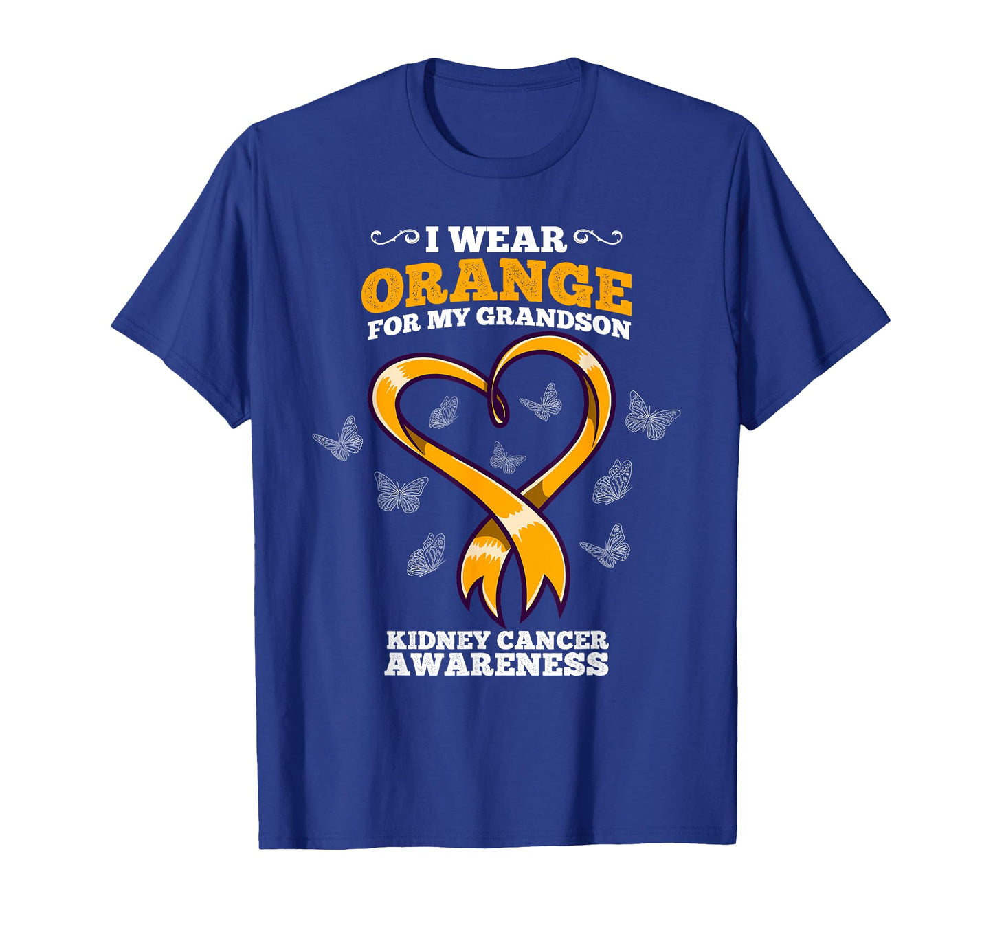 I Wear Orange For My Grandson Kidney Cancer Awareness T-Shirt