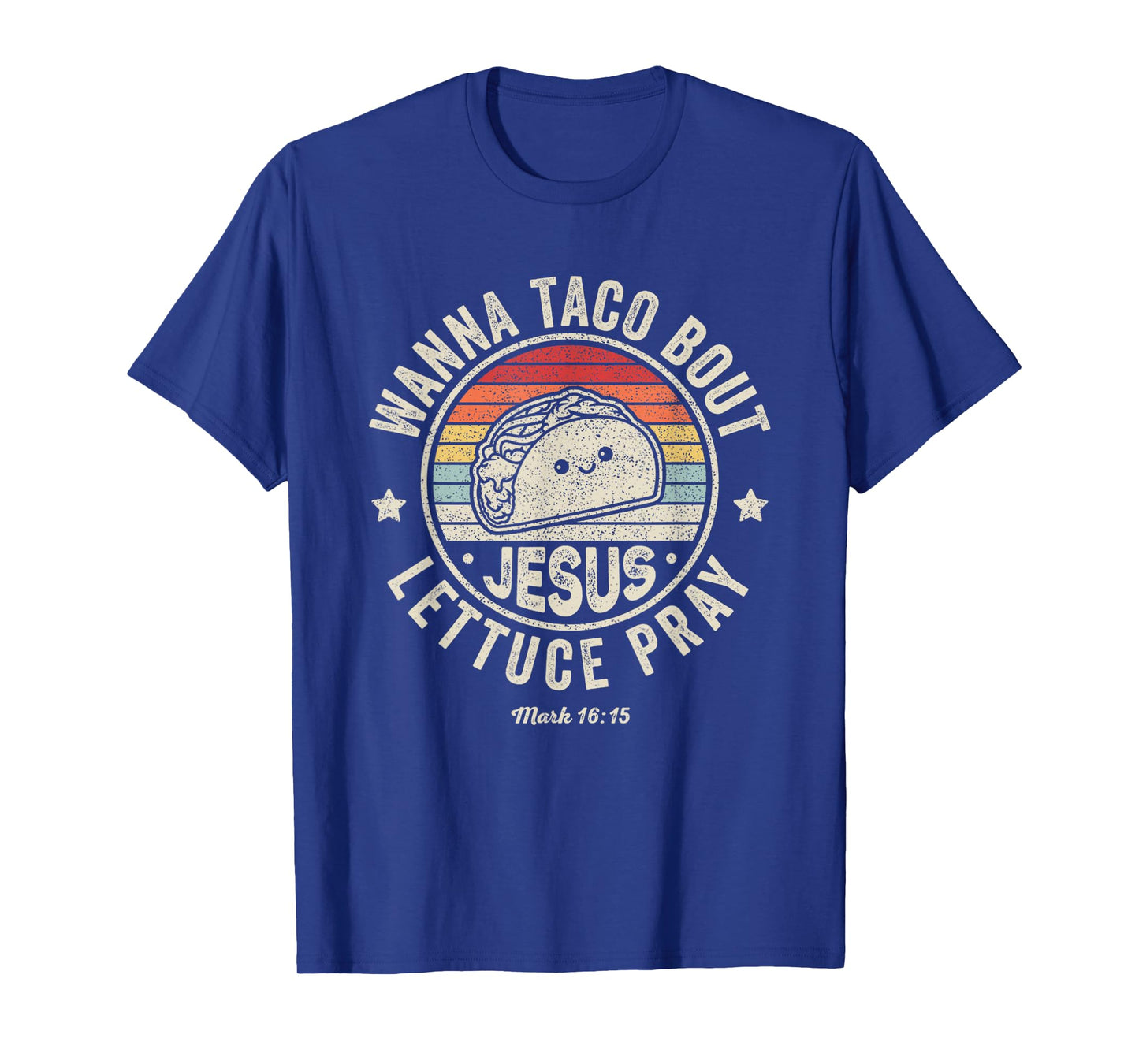 Christian Taco Retro Wanna Taco Bout Jesus Cinco de Mayo T-Shirt