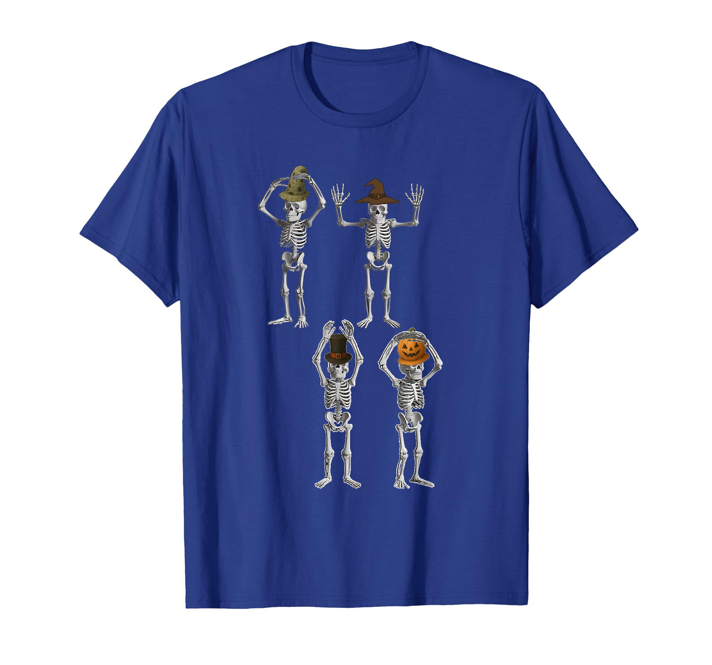 O-H-I-O Skeleton, Zombie, Witch and Pumpkin Halloween Funny T-Shirt