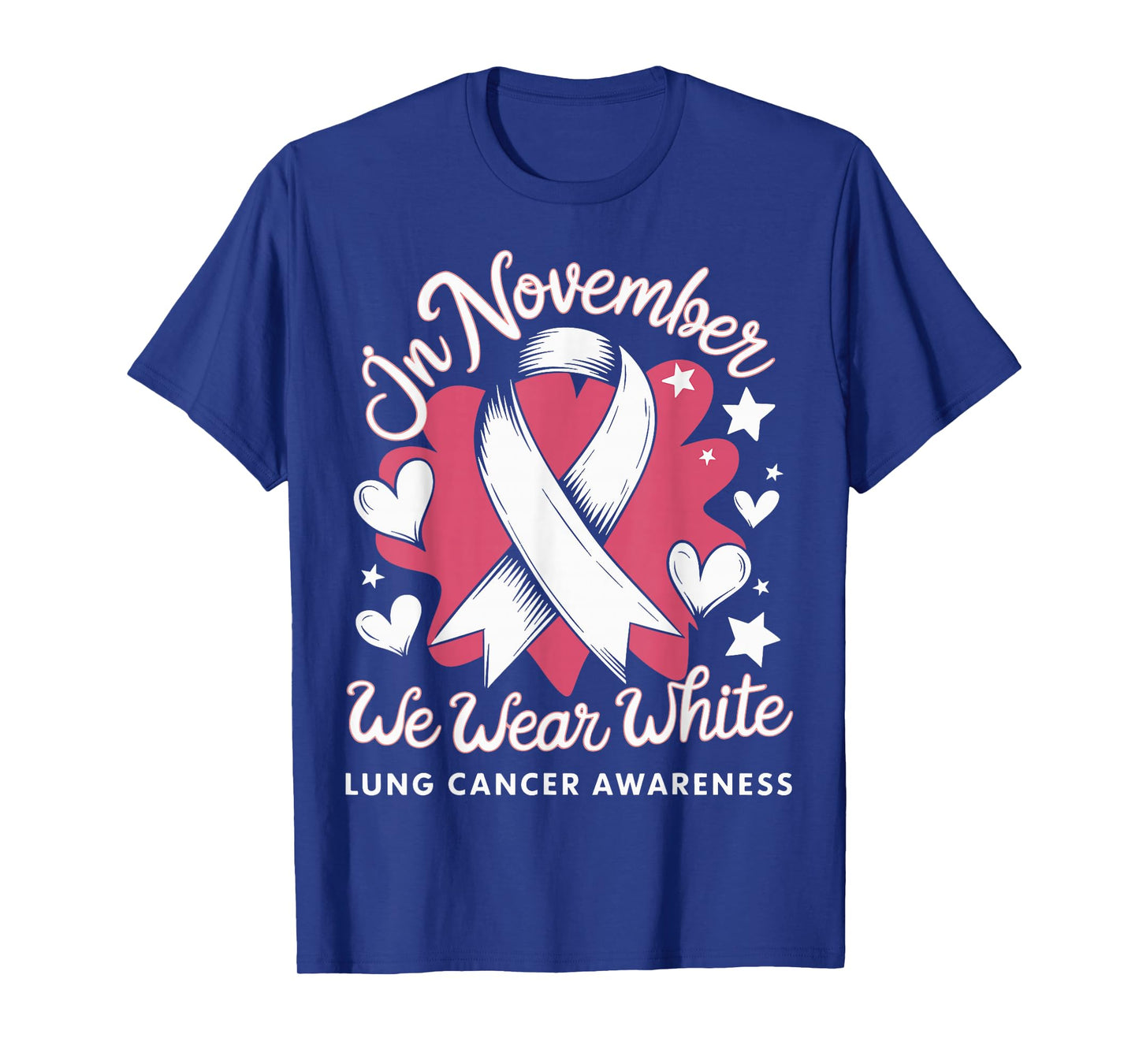 In November We Wear White Lung Cancer Awareness T-Shirt