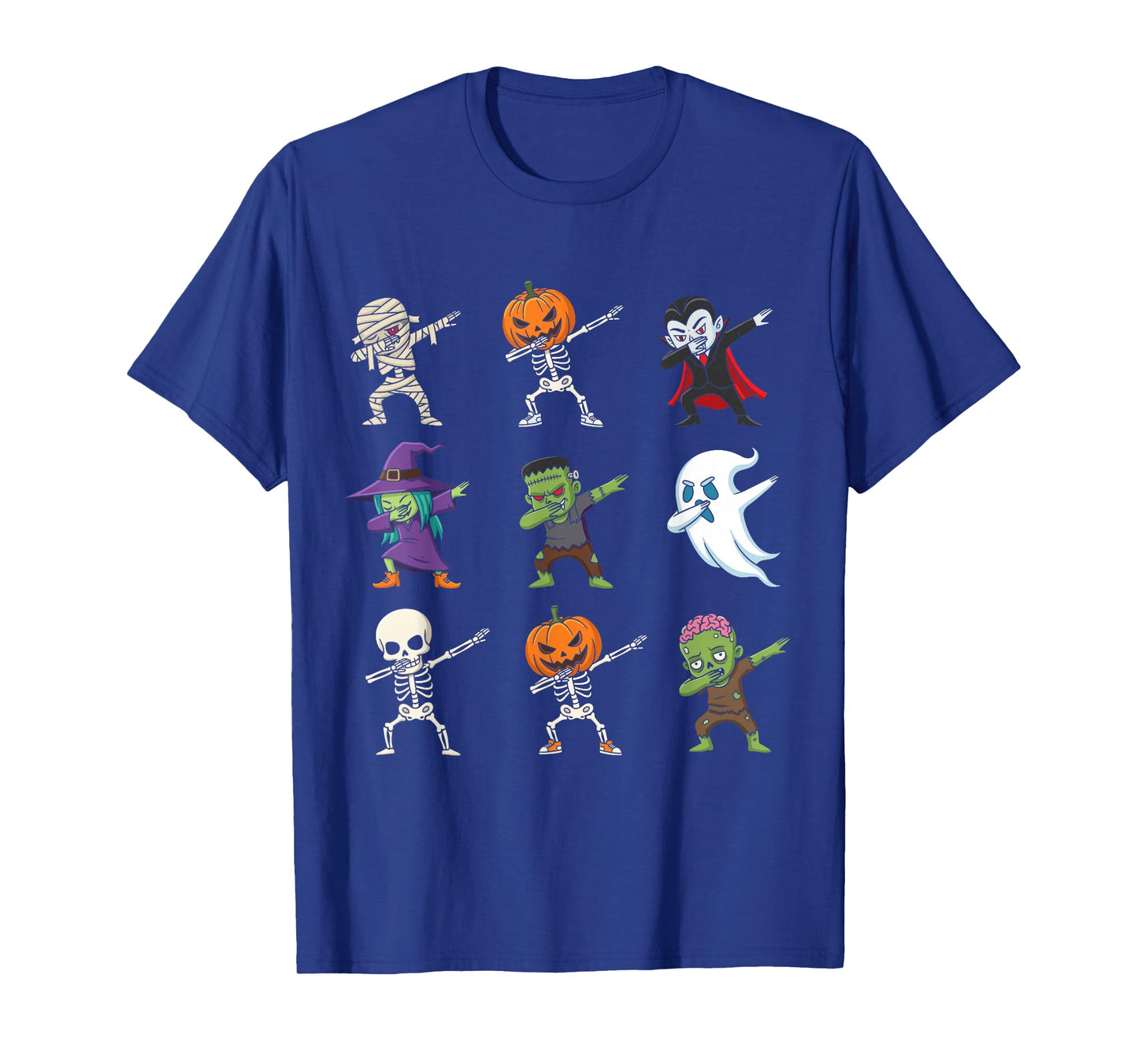 Dabbing Halloween Costumes Skeleton Zombie Pumpkin Mummy T-Shirt
