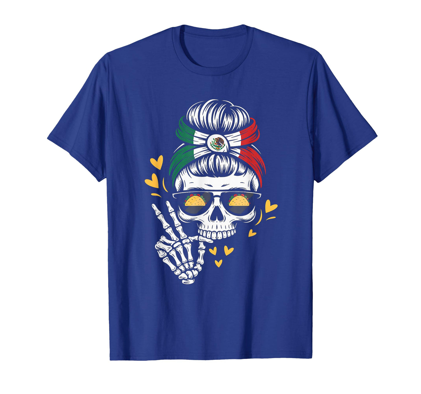 Skeleton Women Mexico Cinco De Mayo Mexican Independence Day T-Shirt