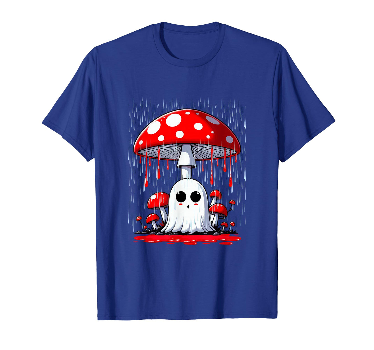 Boo Under Mushroom Halloween Rainning Costume Parties Lover T-Shirt