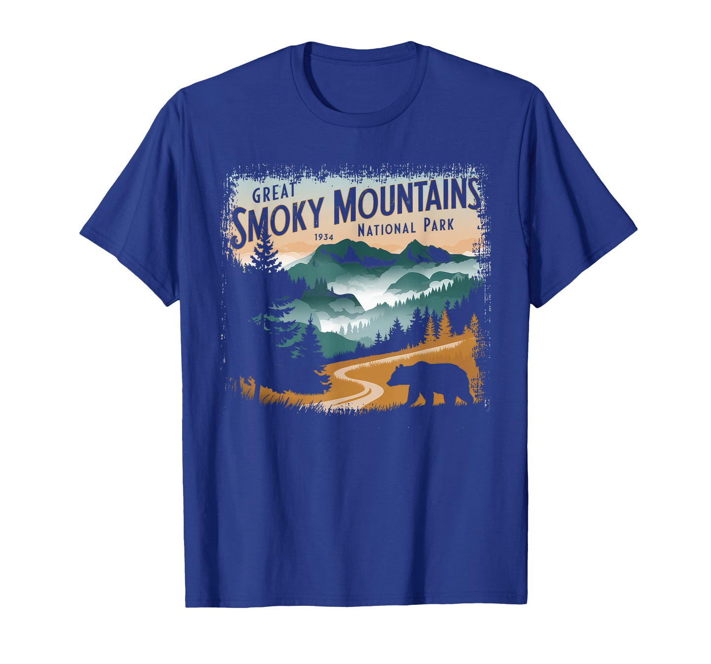 Great Smoky Mountains National Park Tshirt Men Women Bear T-Shirt