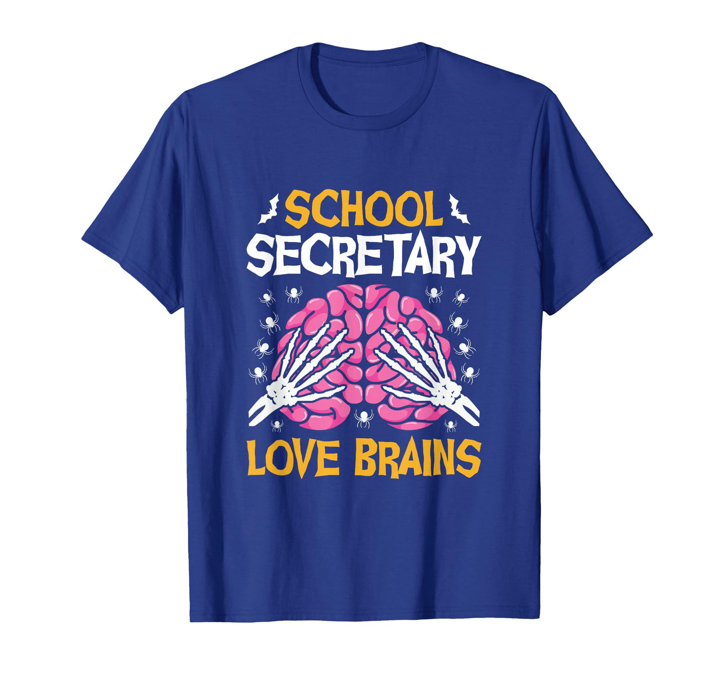 School Secretary Love Brains Funny Halloween School T-Shirt