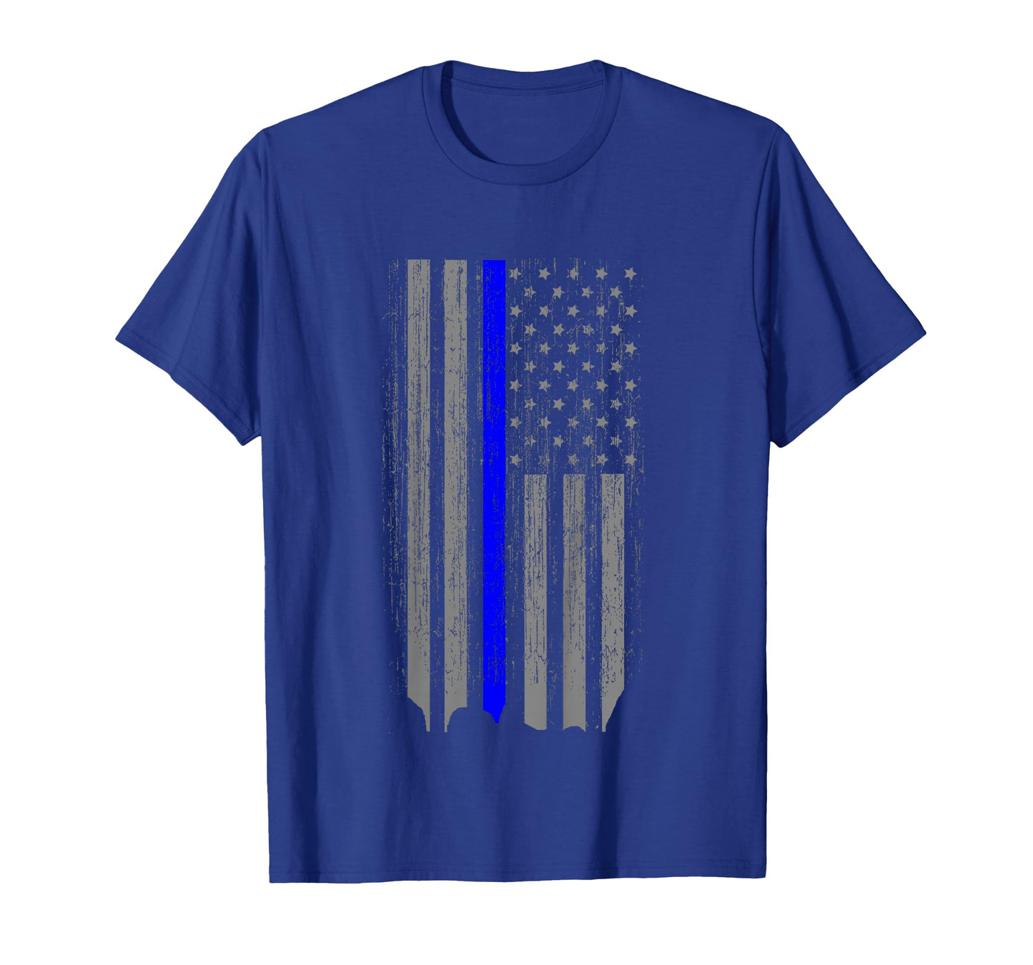 Kids Thin Blue Line Law Enforcement American Flag Shirt Youth T-Shirt