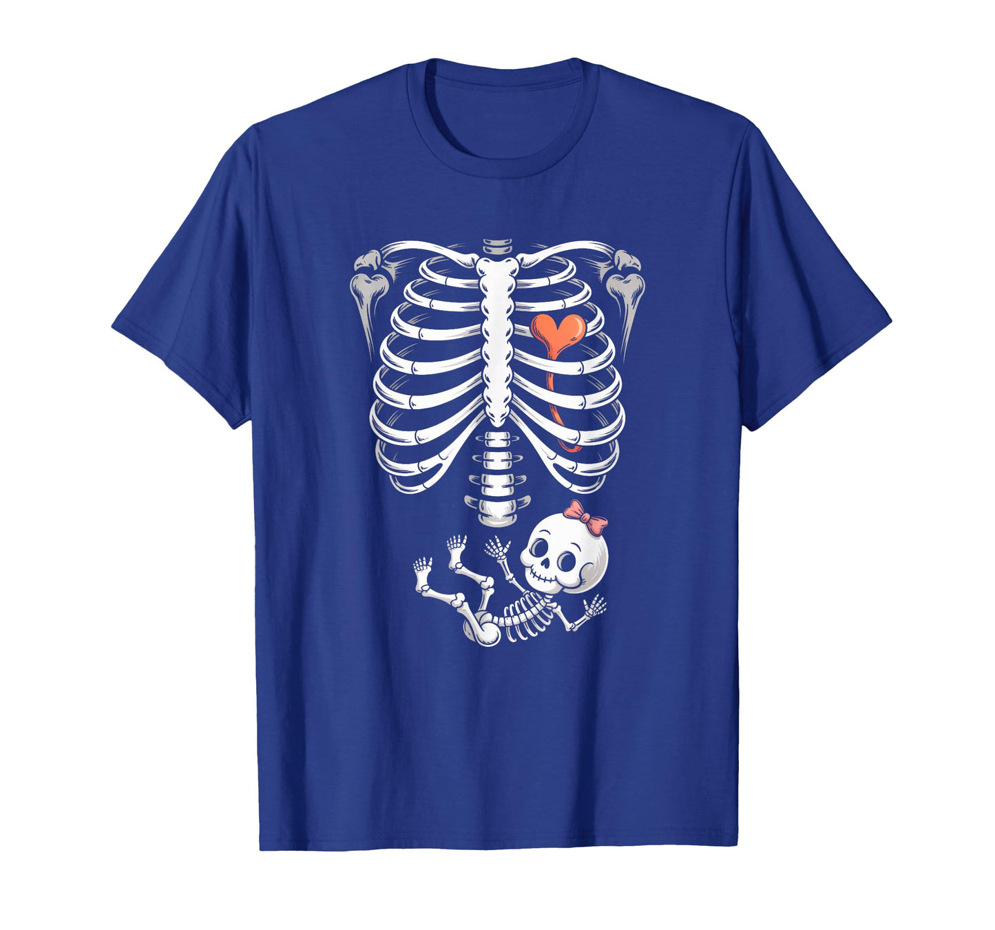 Baby Shower Skeleton Halloween Pregnancy Annoucement Girls T-Shirt