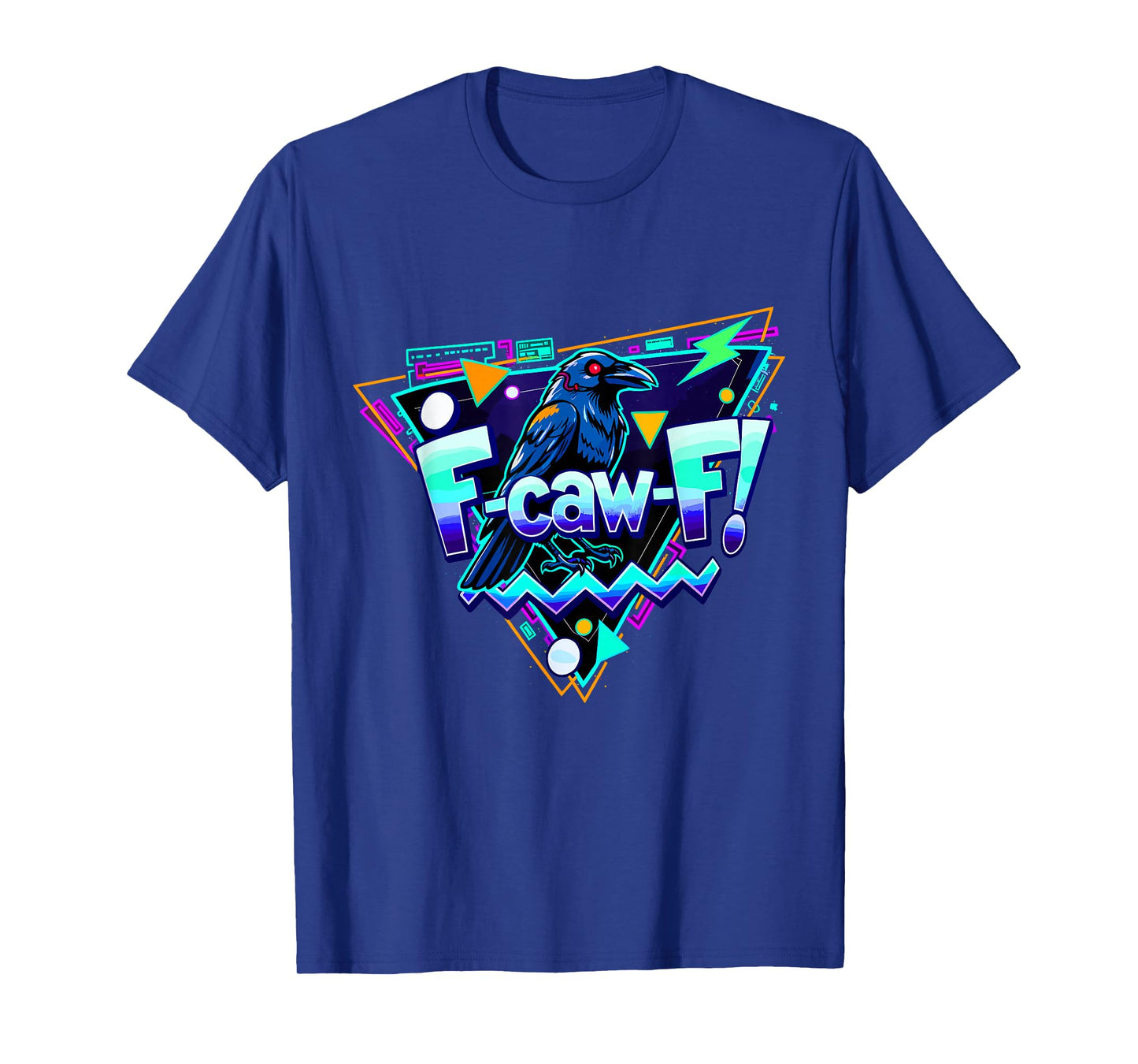 F-caw-F Crow Adult Humor Retro Vintage Raven T-Shirt