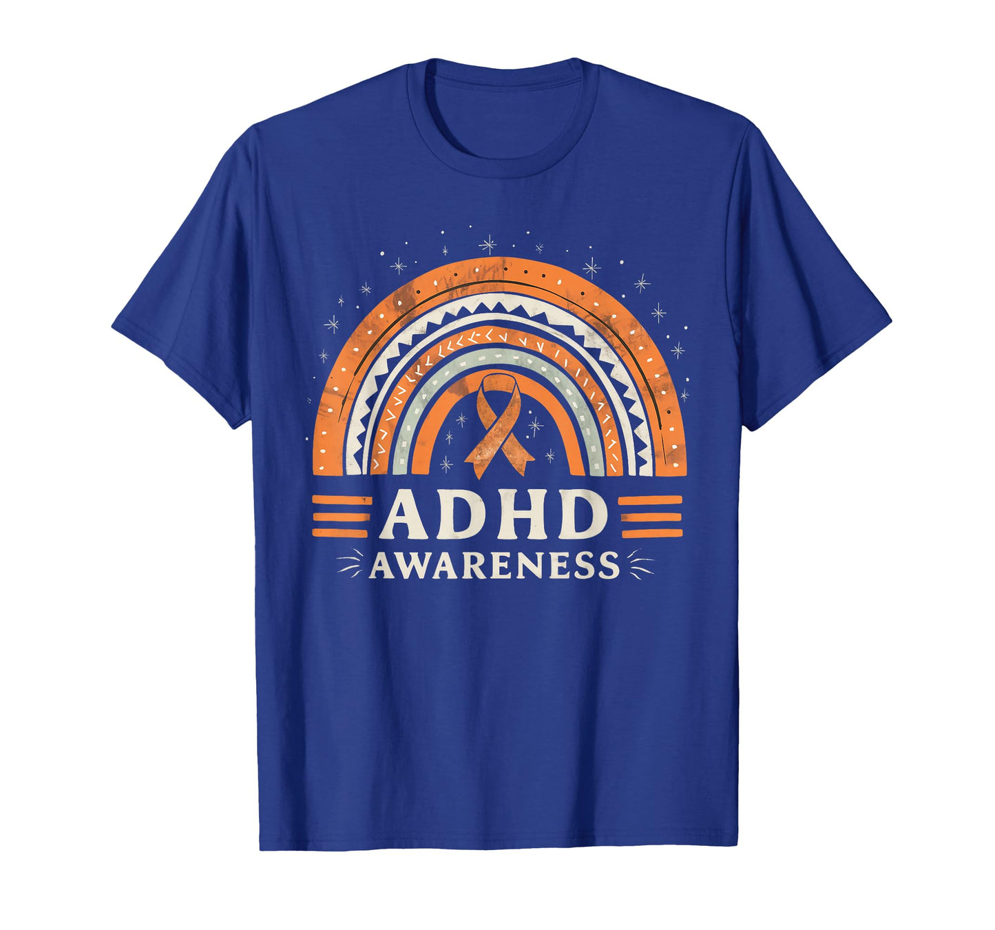 Orange Leopard Rainbow for ADHD Neurodiversity Awareness T-Shirt