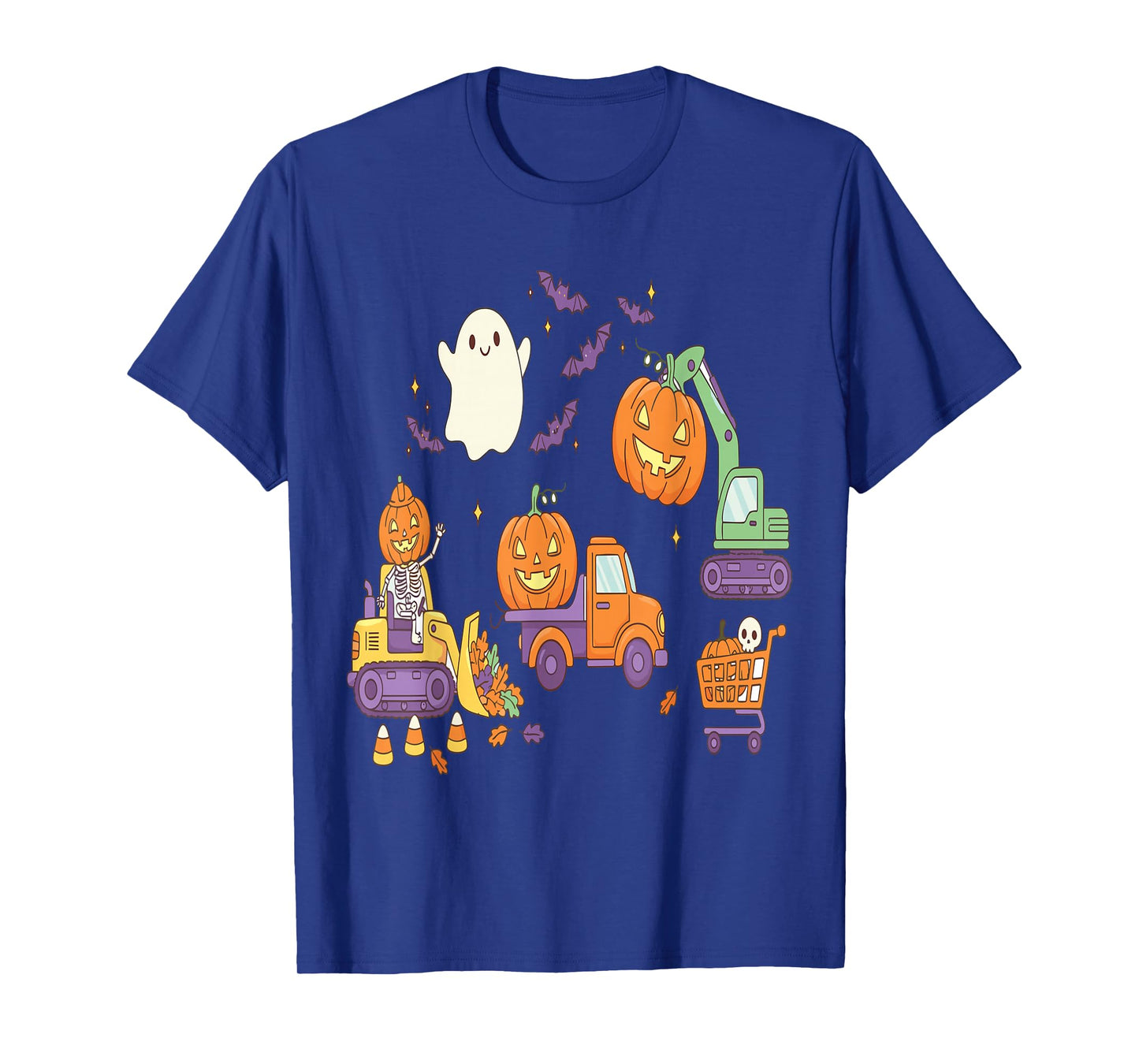 Scary Construction Trucks Halloween Costume for Toddlers Boy T-Shirt