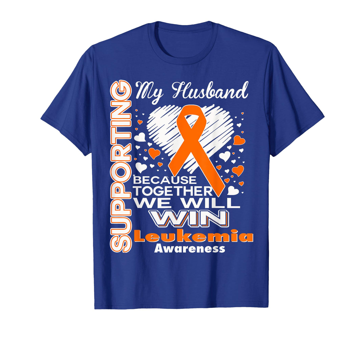 Supporting My Husband - Leukemia Awareness shirt