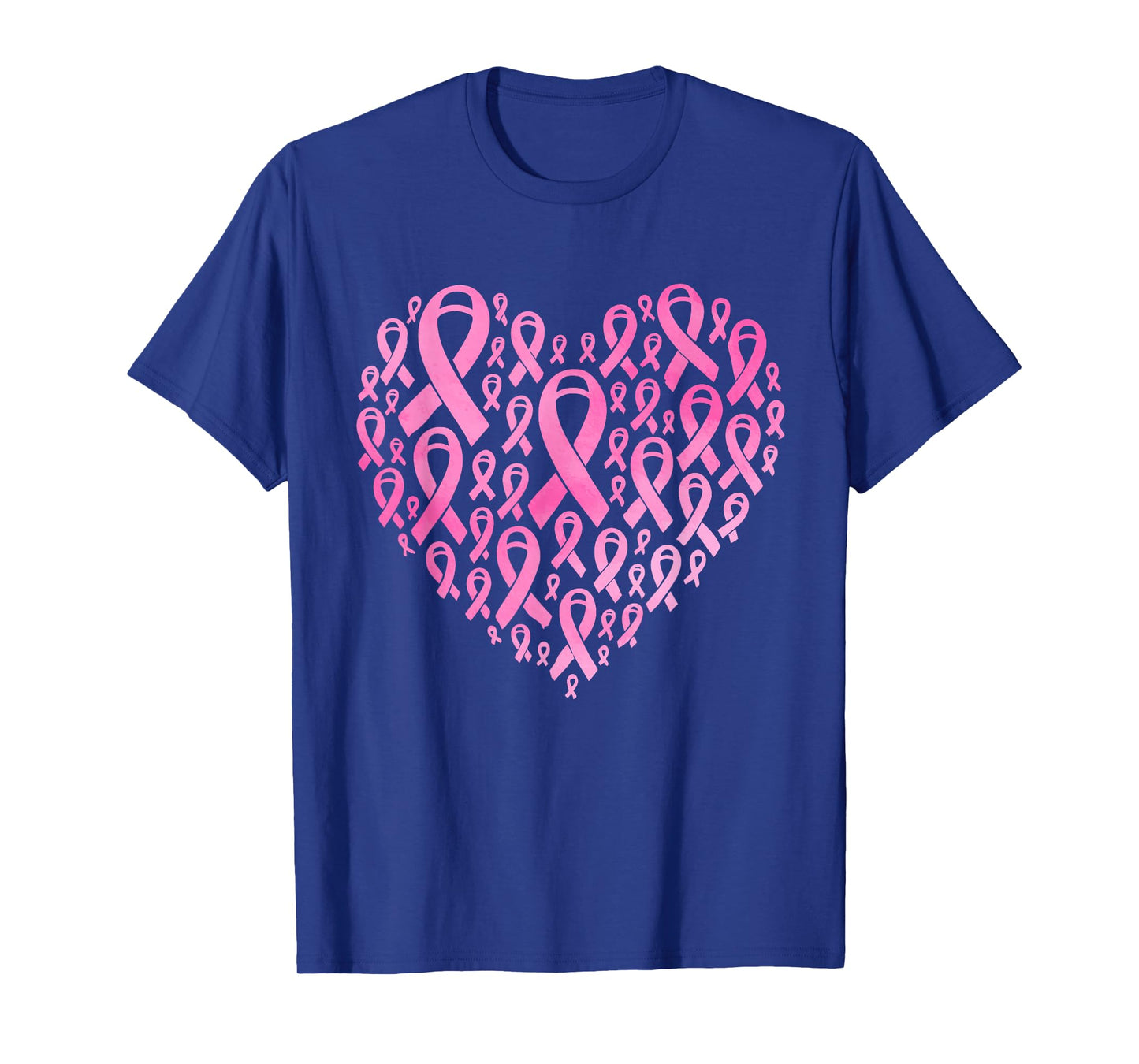Fighting Breast Cancer Awareness Heart Pink Ribbon T-Shirt