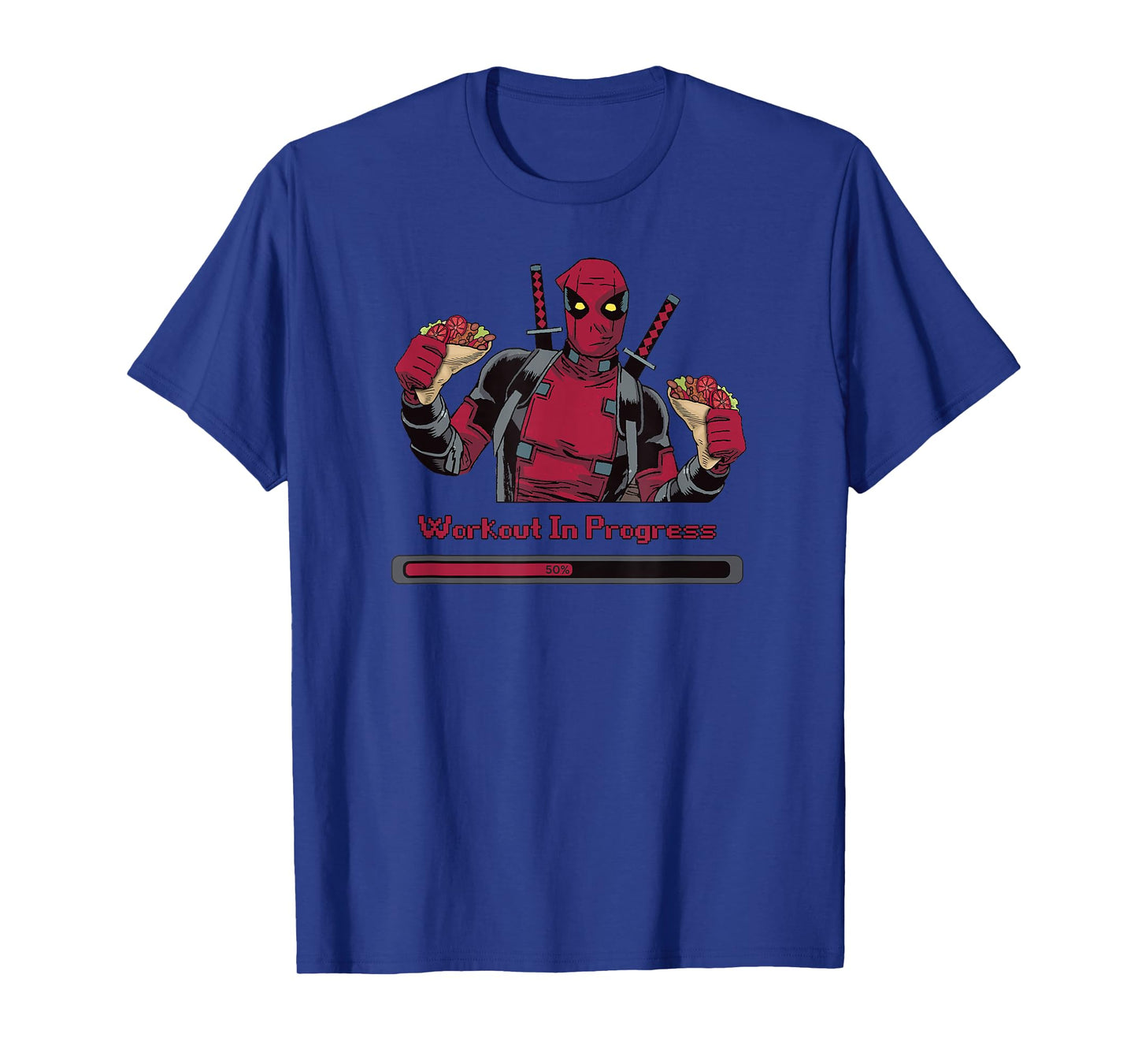 Marvel Deadpool Workout In Progress Tacos T-Shirt